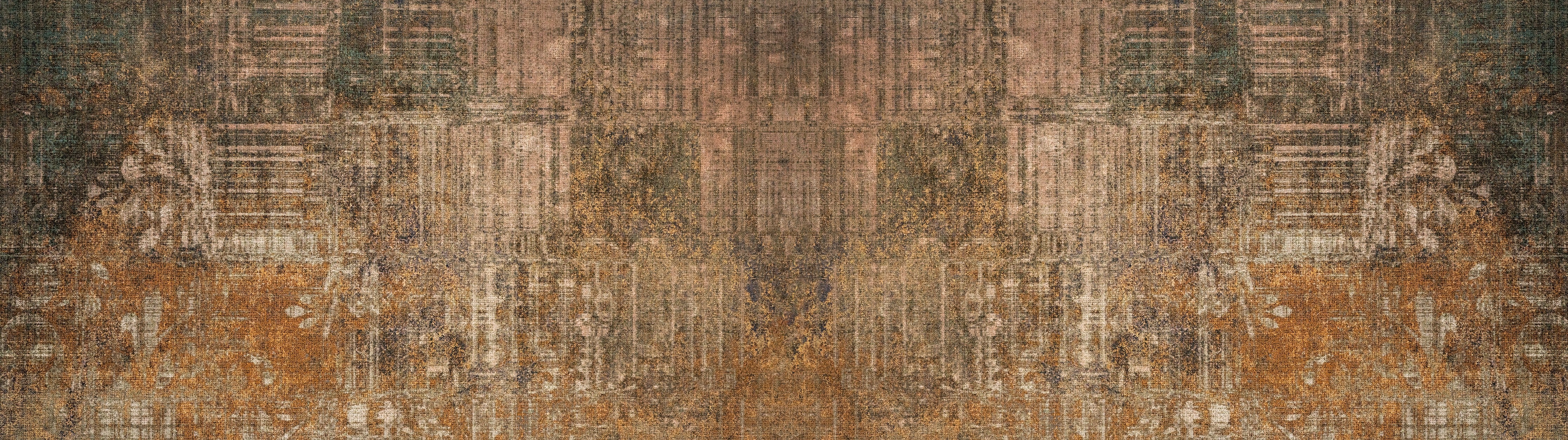 WC-Rückwand-Vintage Patina Rost-Optik Design
