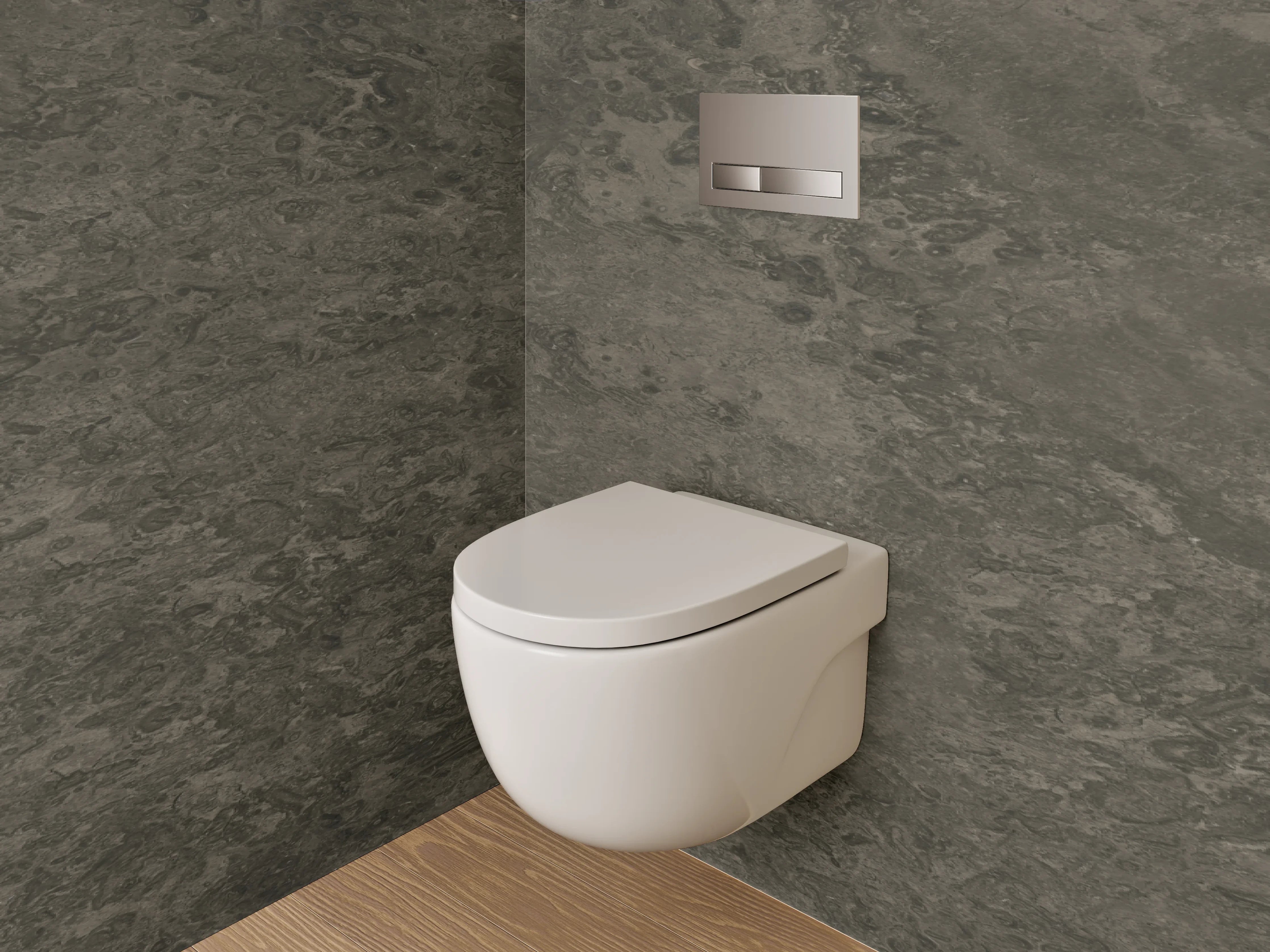 WC-Rückwand - Warme Braune Marmor-Textur