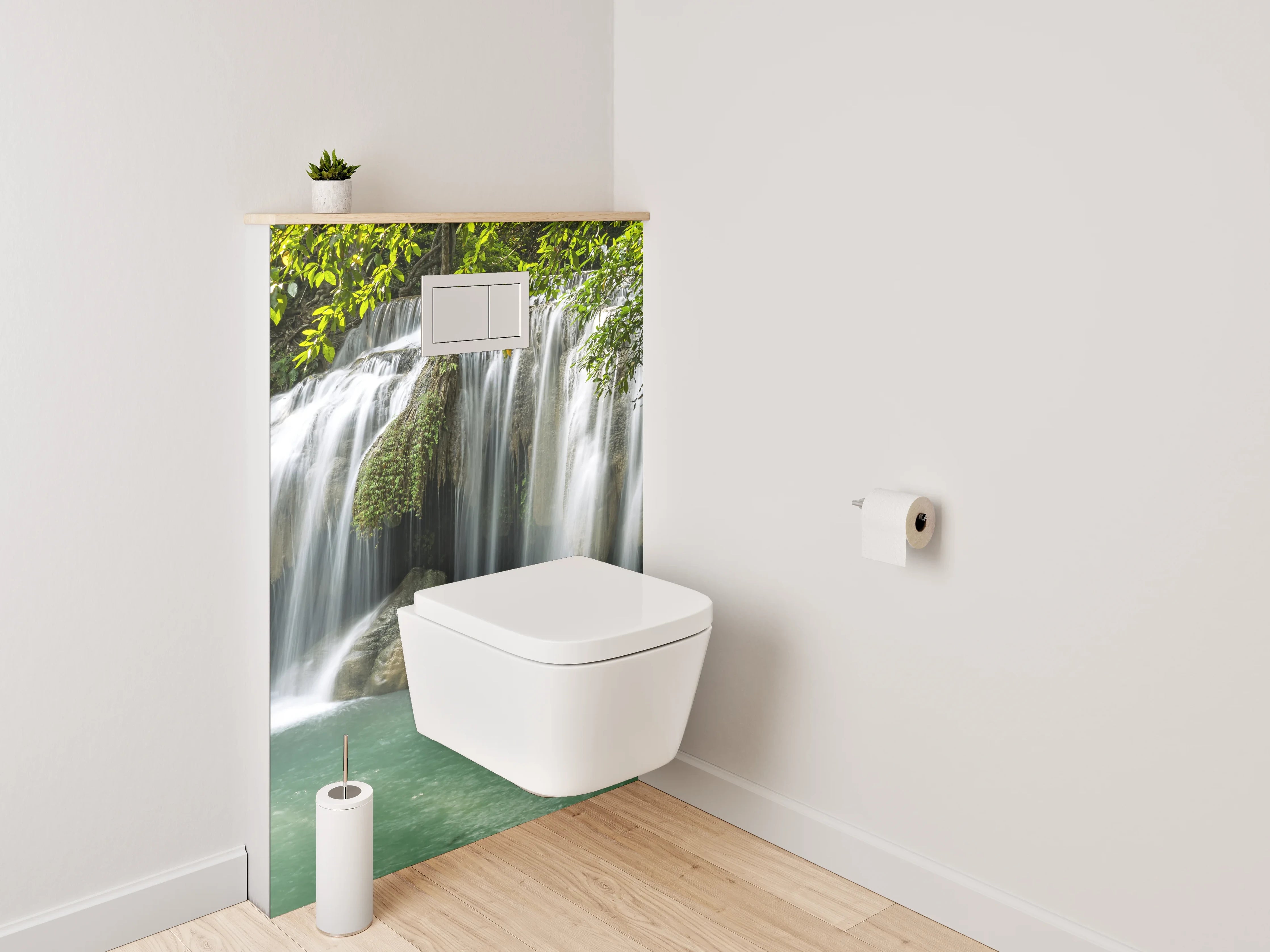 WC-Rückwand - Wasserfall Idylle Natur-Poster