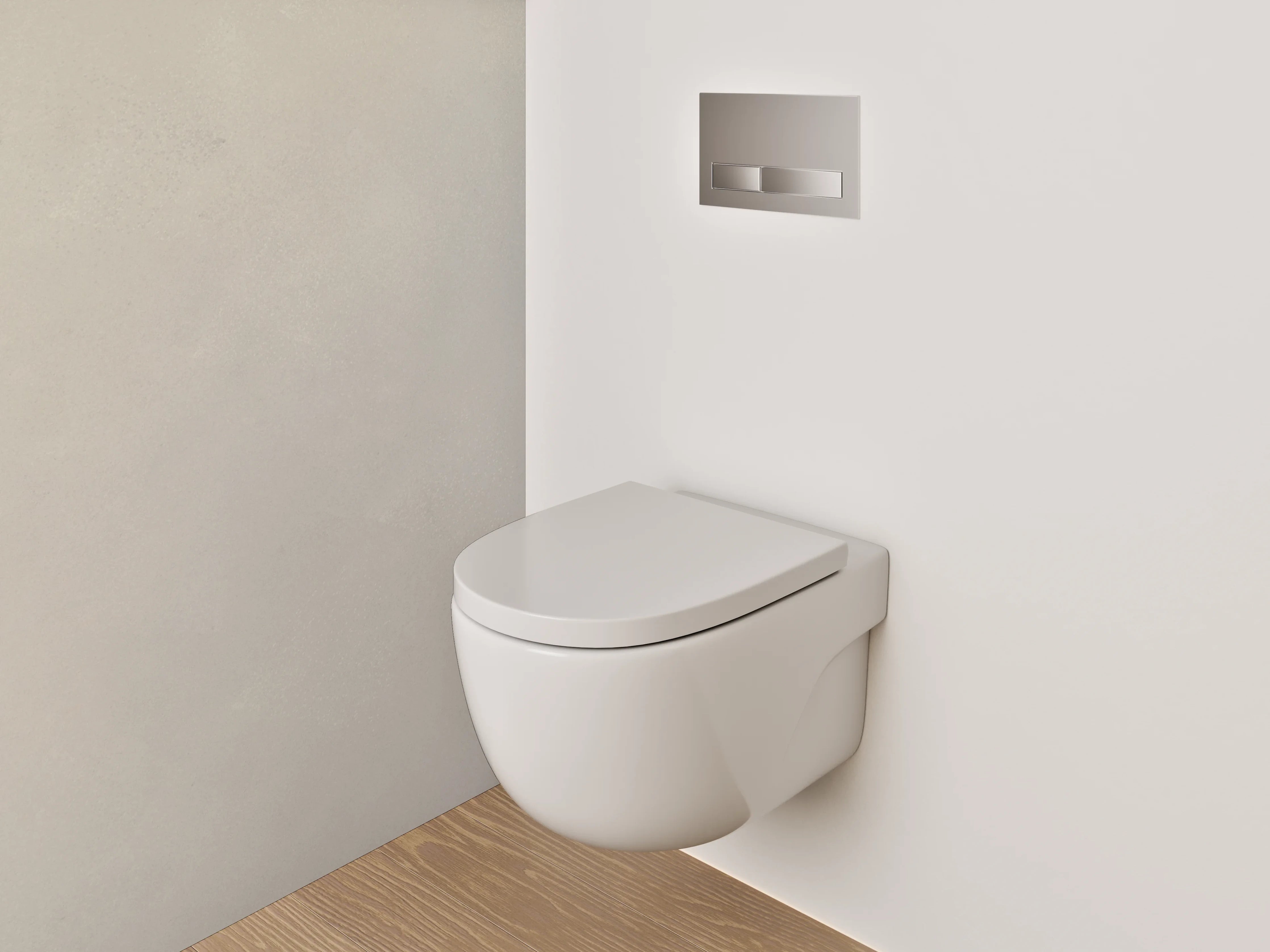 WC-Rückwand - Weiße Marmor-Textur mit feiner Struktur