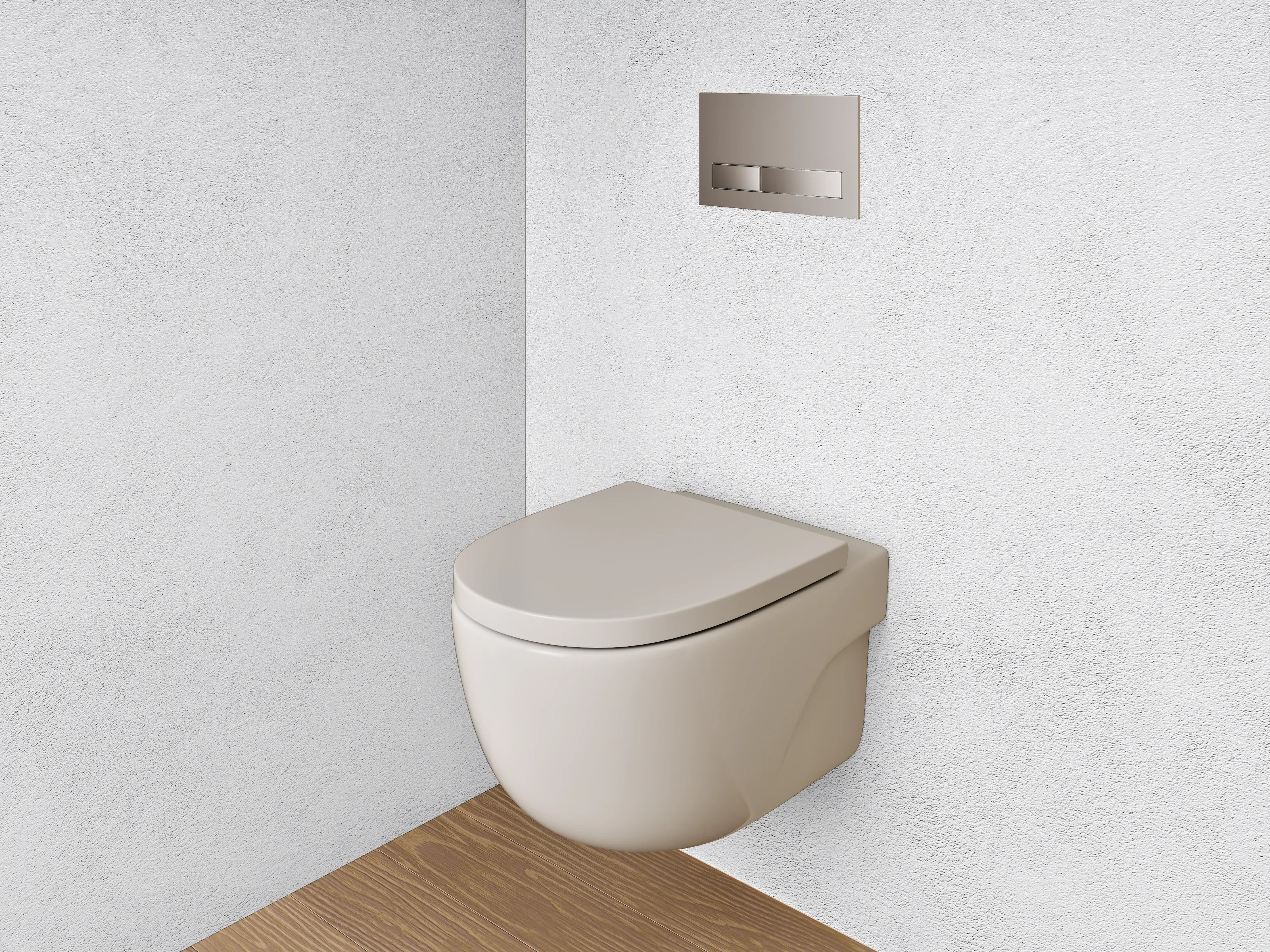 WC-Rückwand - Weiße Marmoroptik mit zarten Graunuancen