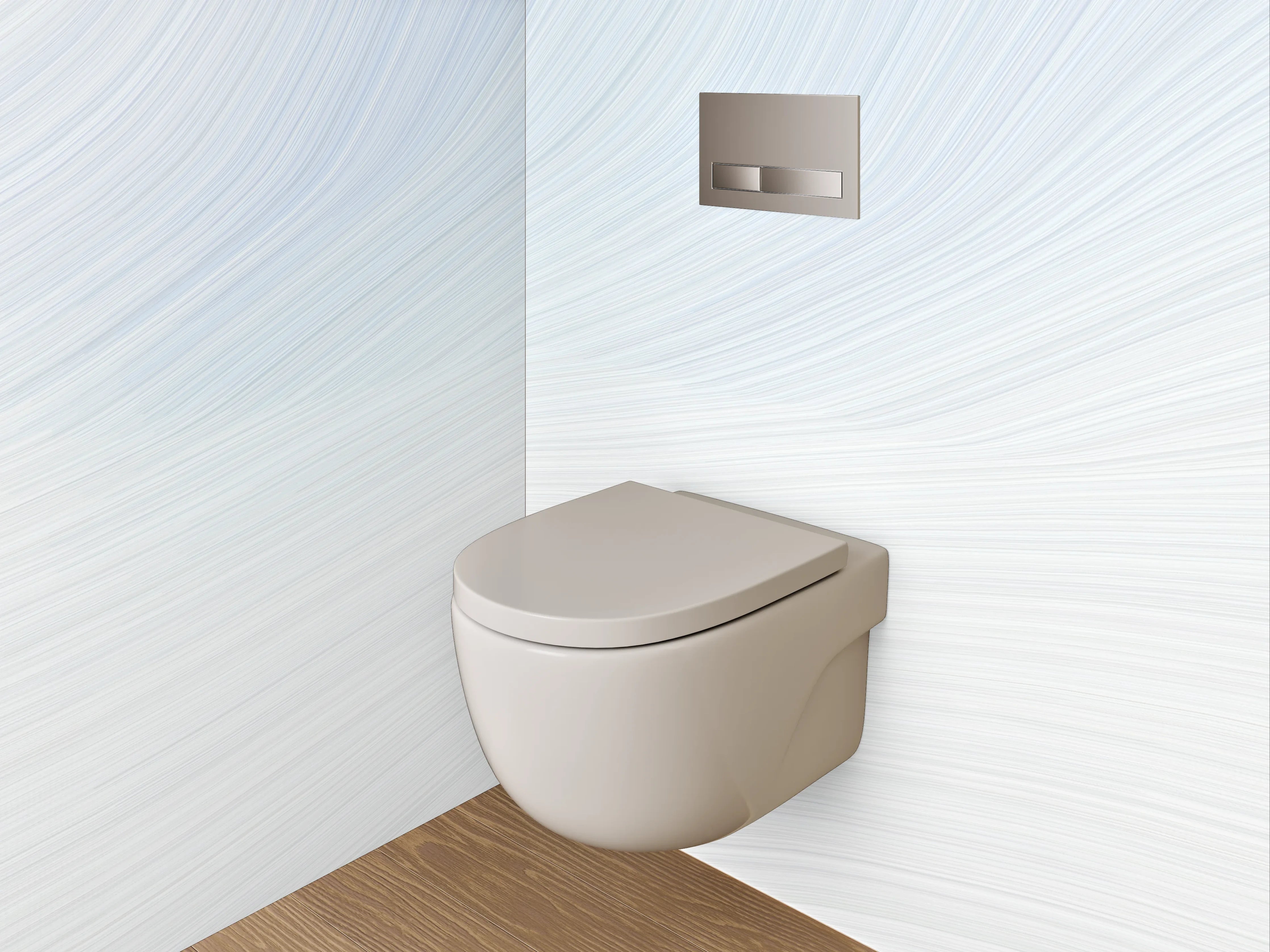 WC-Rückwand - Weiße Marmortextur mit feinen Linien