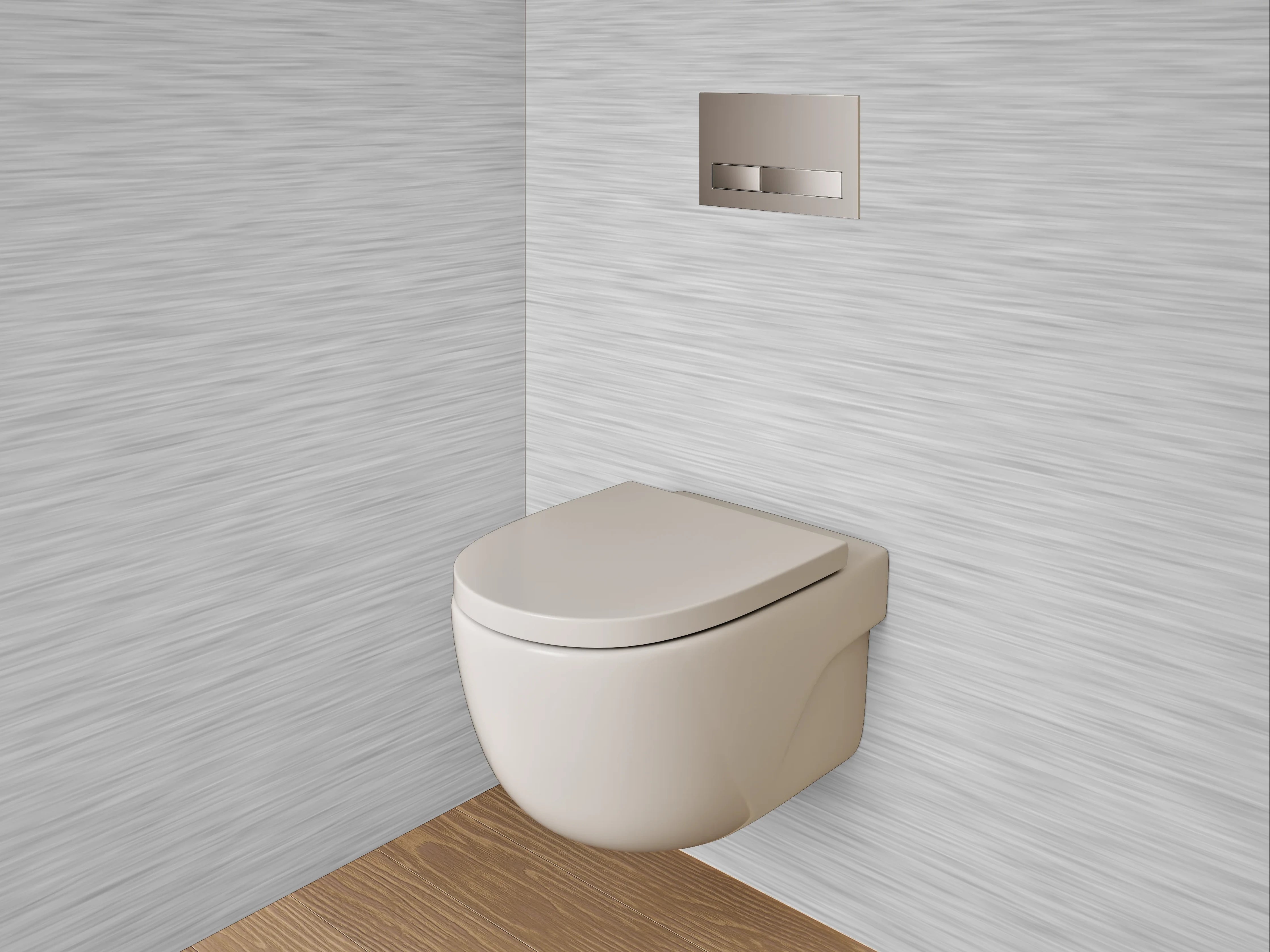 WC-Rückwand - Weiße Struktur-Optik minimalistisch