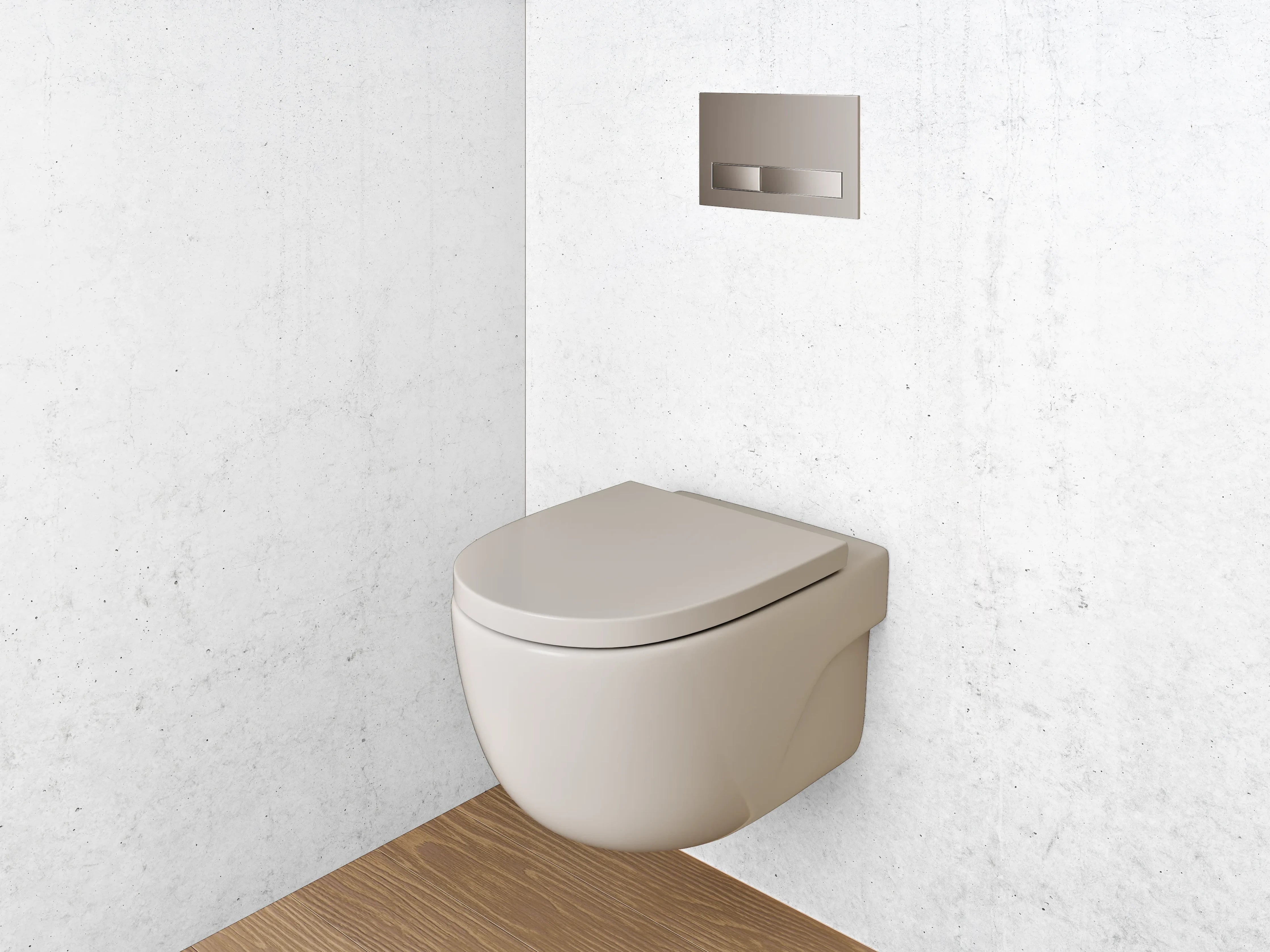 WC-Rückwand - Weiße Wand mit feiner Textur