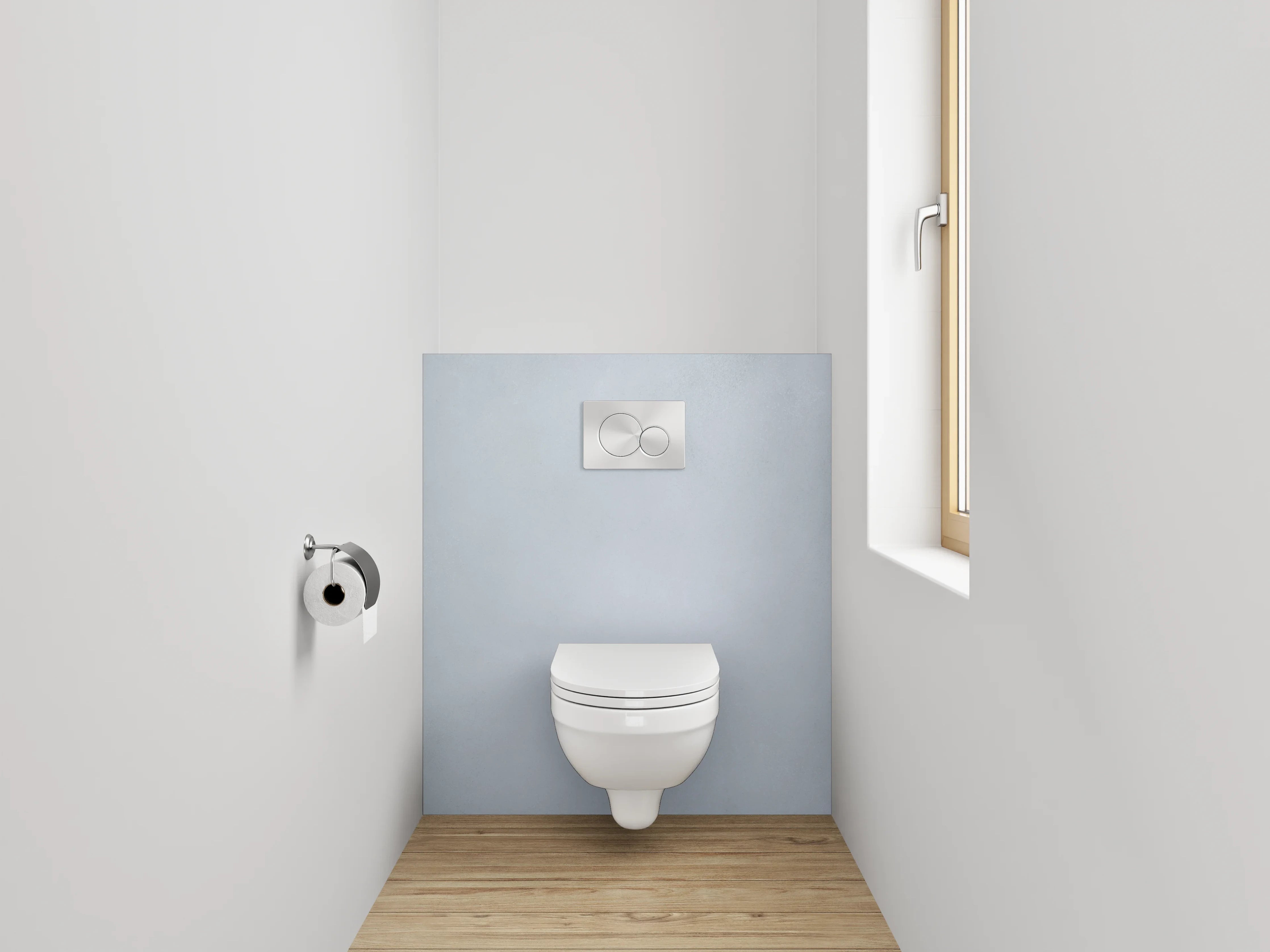WC-Rückwand - Weißes Grau-Muster