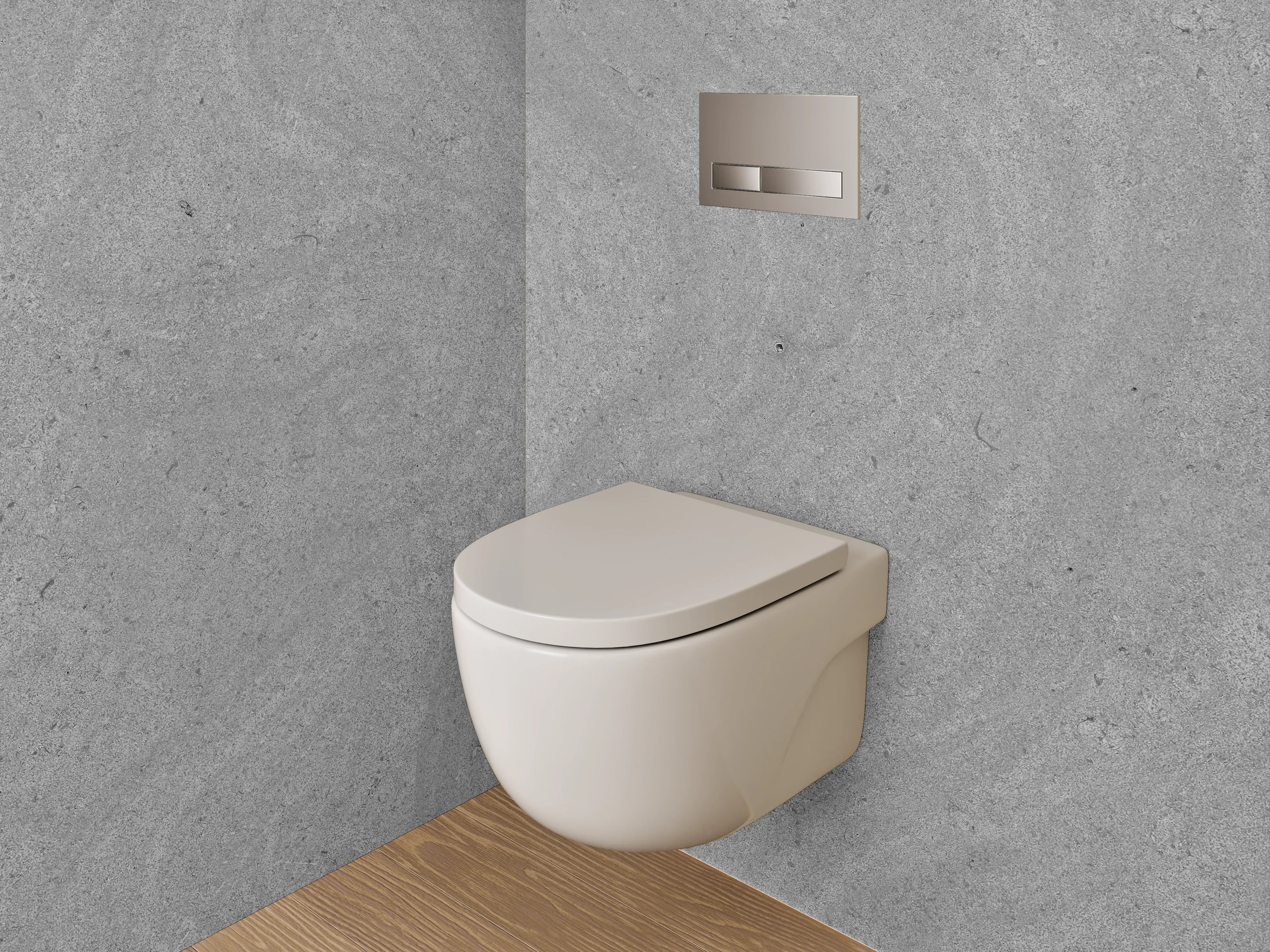 WC-Rückwand - Weißes Grau-Relief