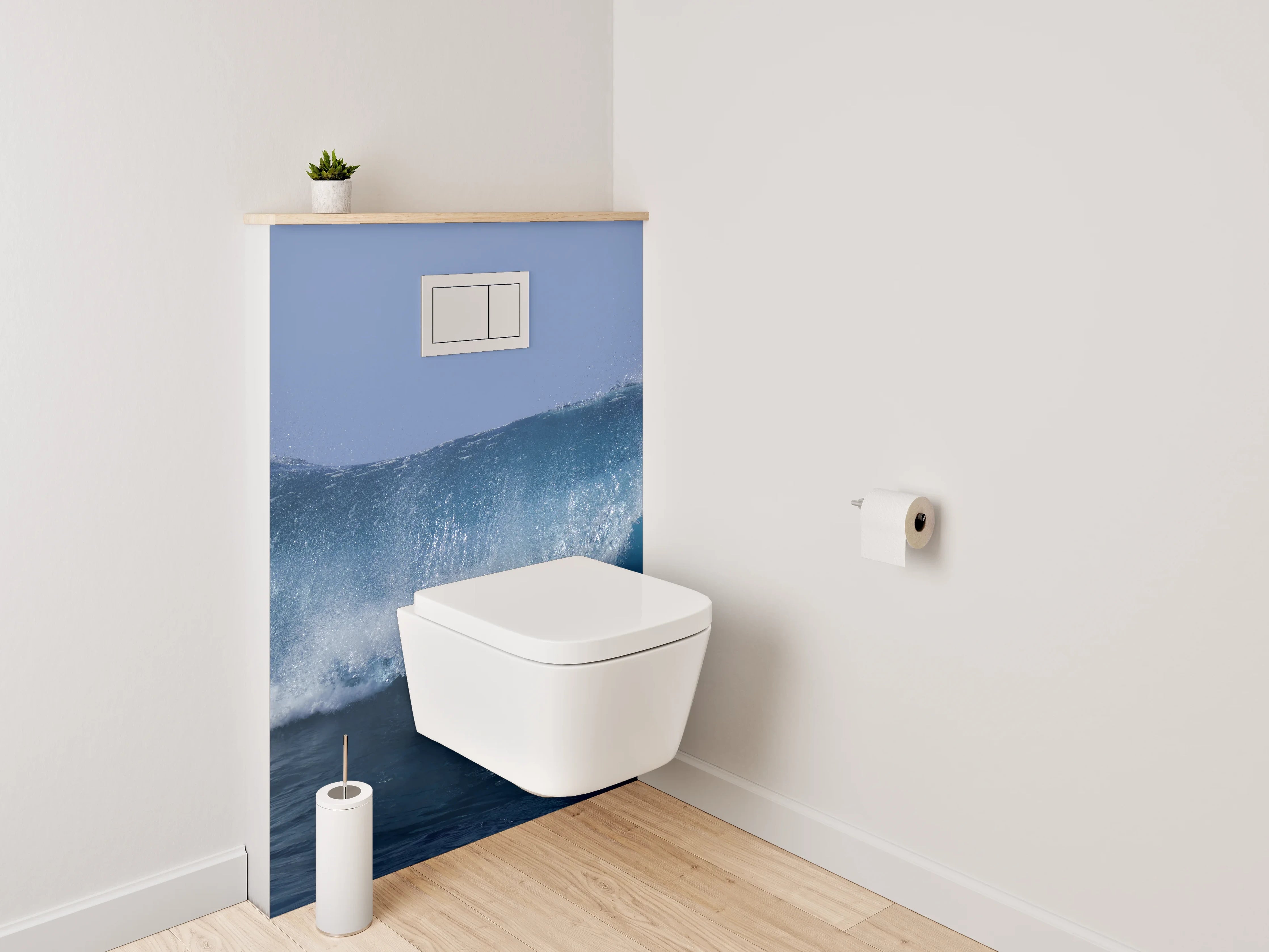 WC-Rückwand - Welle im Ozean – Meer Wasser Dynamik