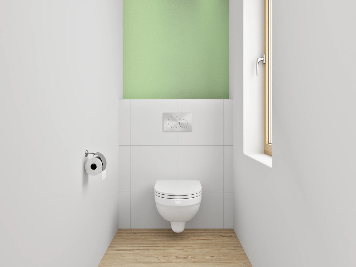 WC-Rückwand - Zarte grüne Struktur Tapete