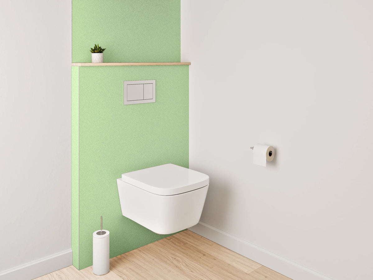 WC-Rückwand - Zarte grüne Struktur Tapete