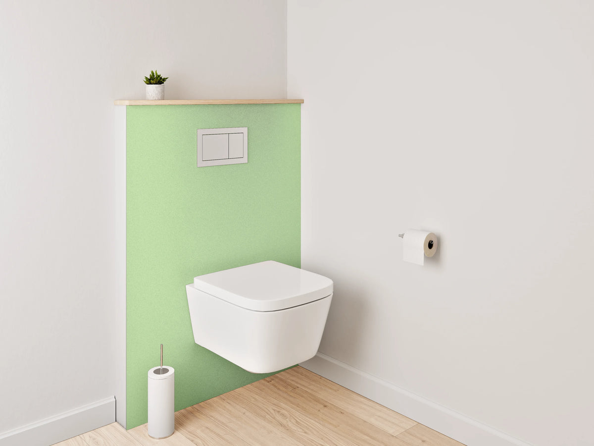 WC-Rückwand - Zarte grüne Struktur Tapete