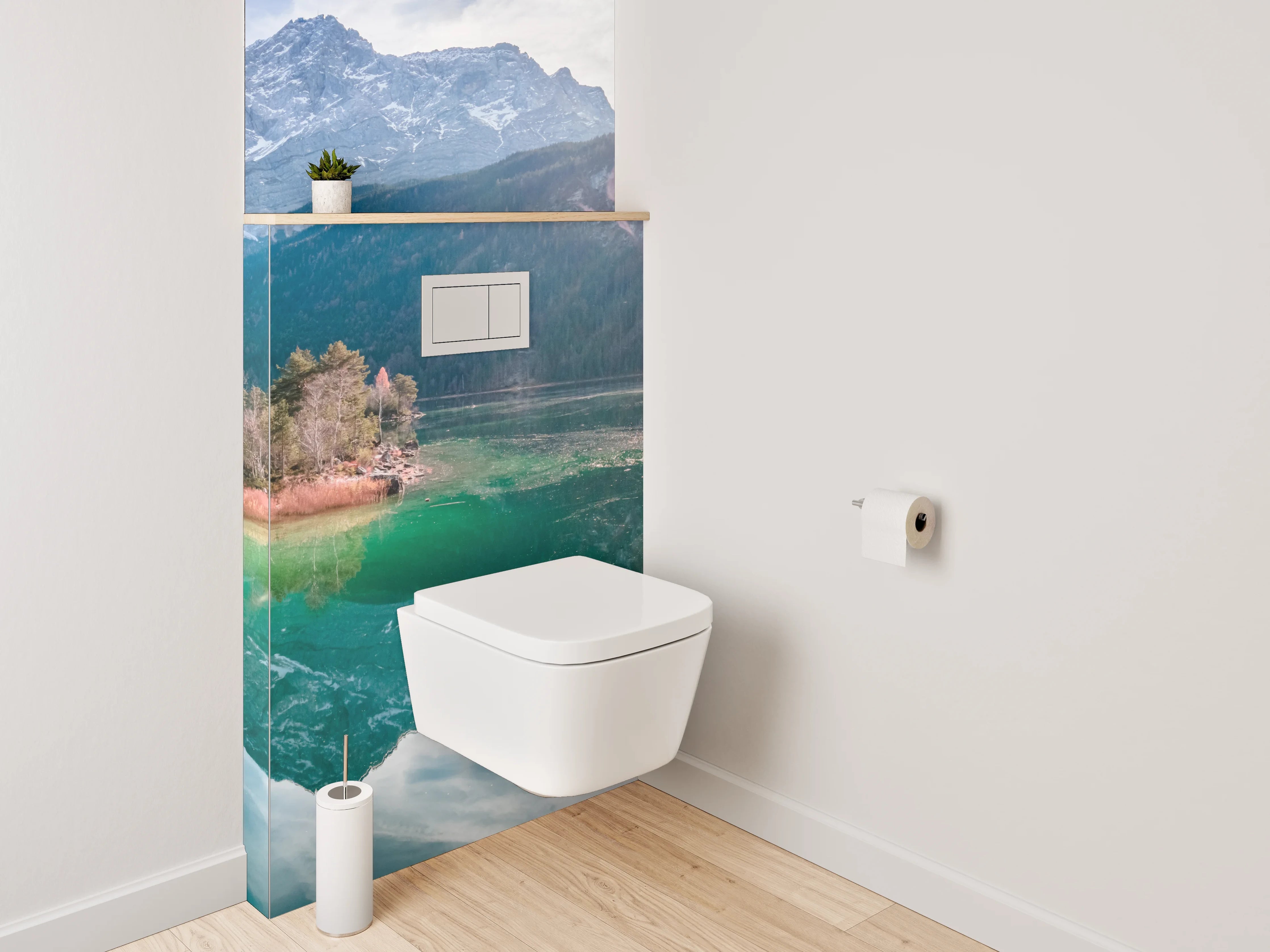 WC-Rückwand - Zugspitze Panorama am Eibsee