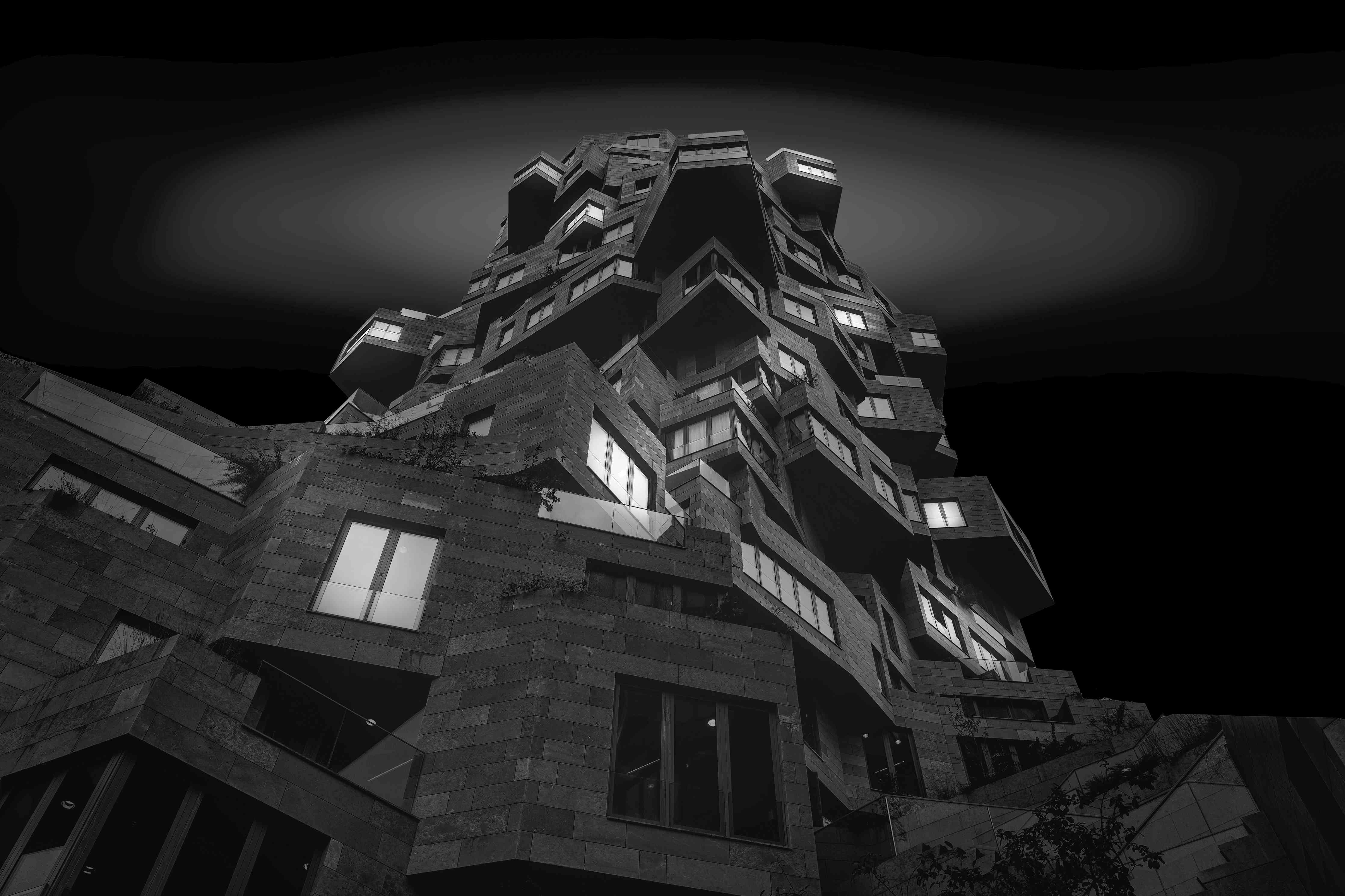 Wandverkleidung Bad-Abstrakte Architektur