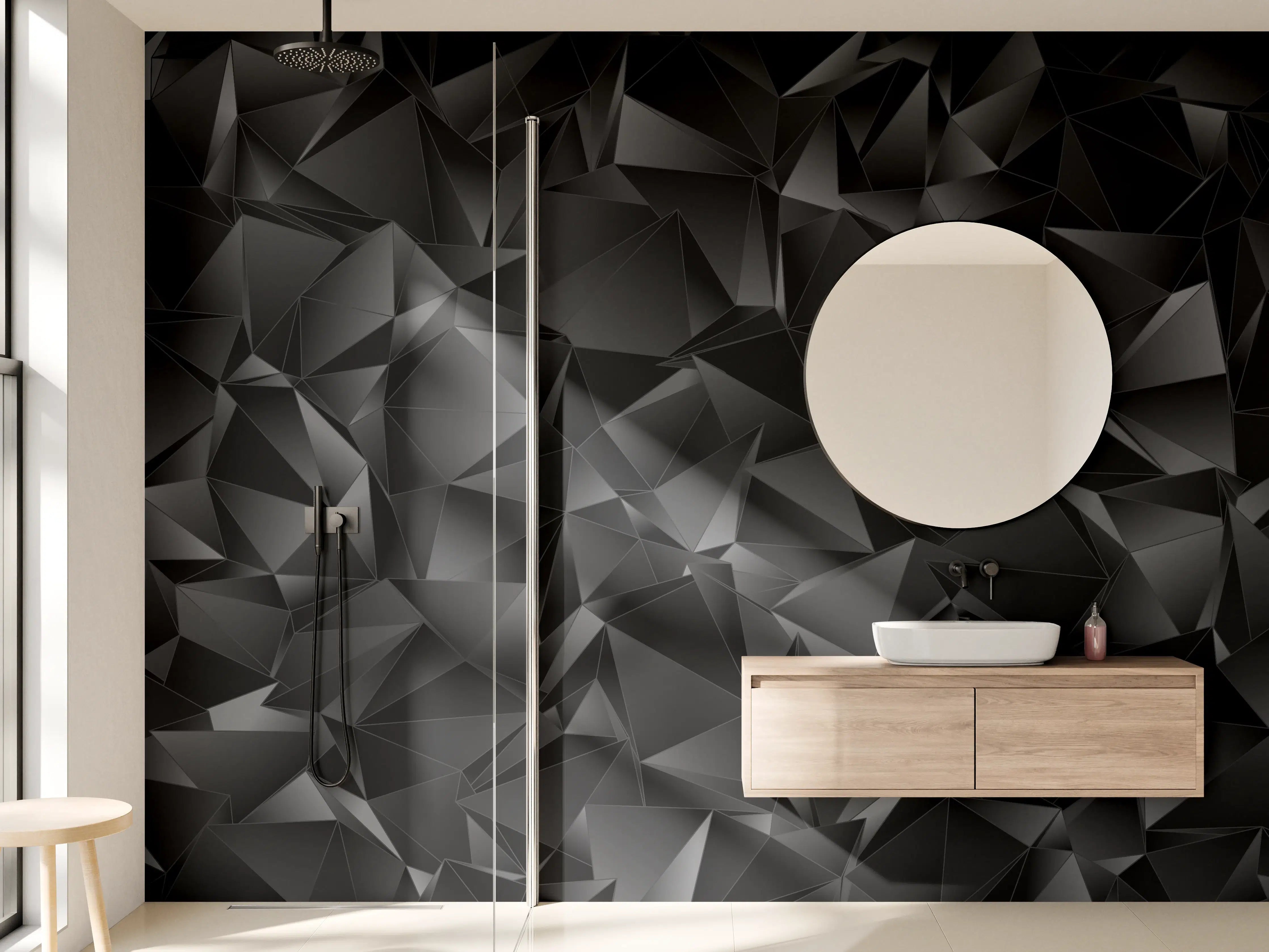 Wandverkleidung Bad - Abstrakter Hintergrund Polygonale Textur