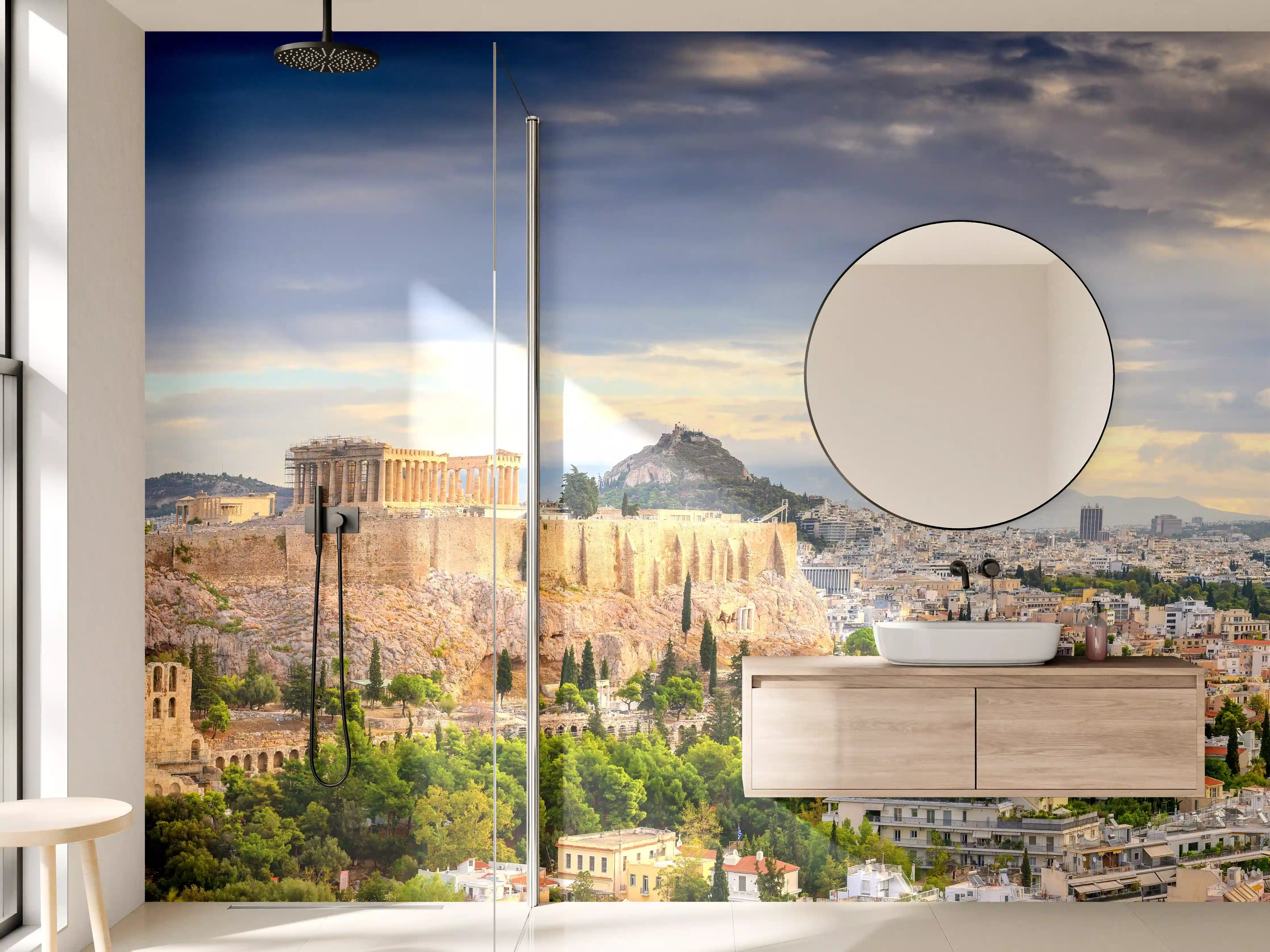 Wandverkleidung Bad - Akropolis Athen Panorama
