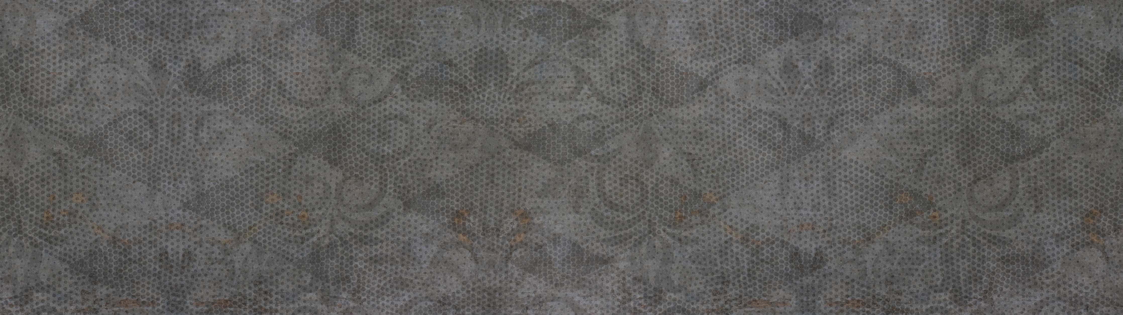 Wandverkleidung Bad-Alte braunbefleckte Tapete