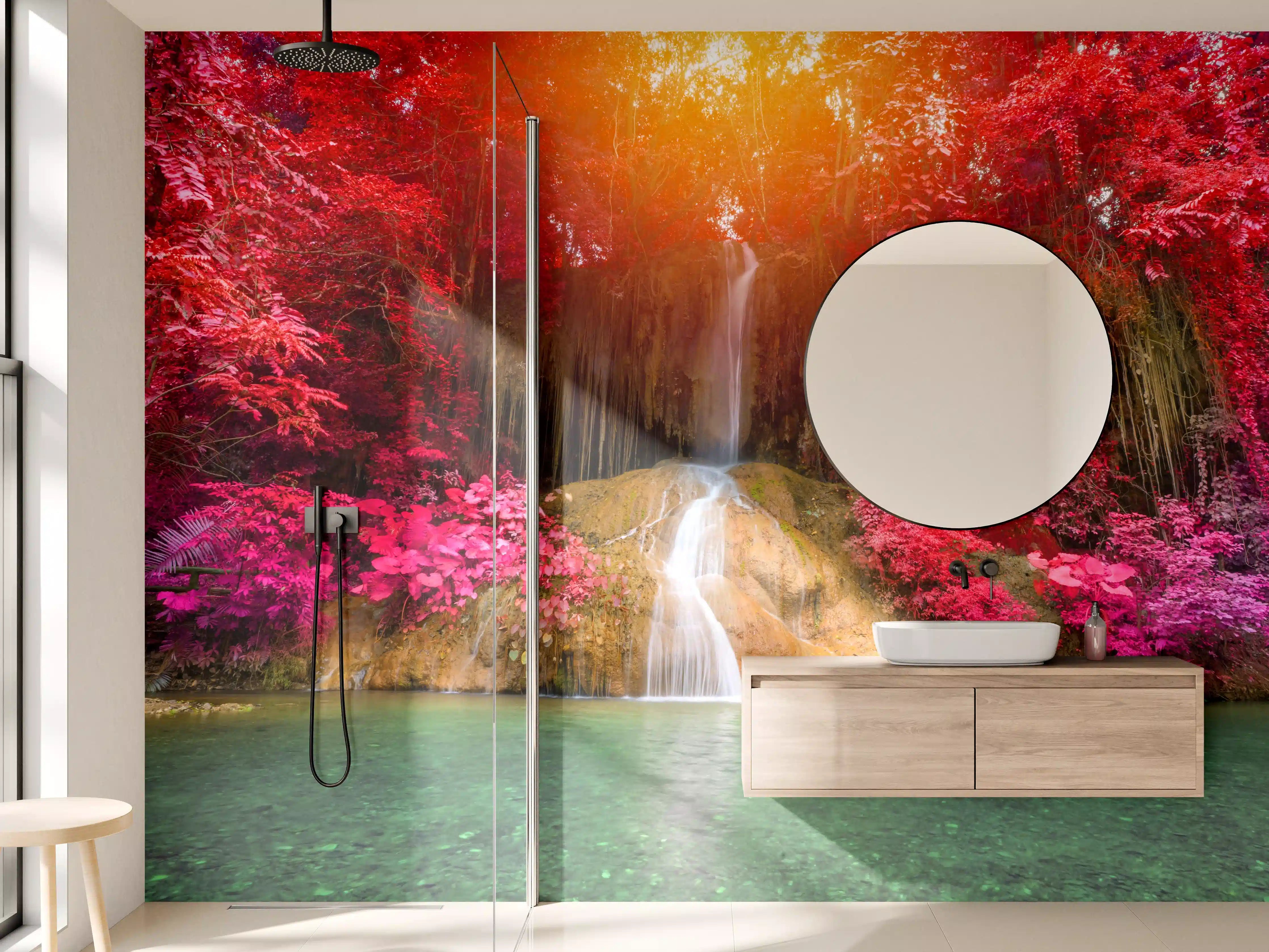 Wandverkleidung Bad - Atemberaubender Phu sang Wasserfall