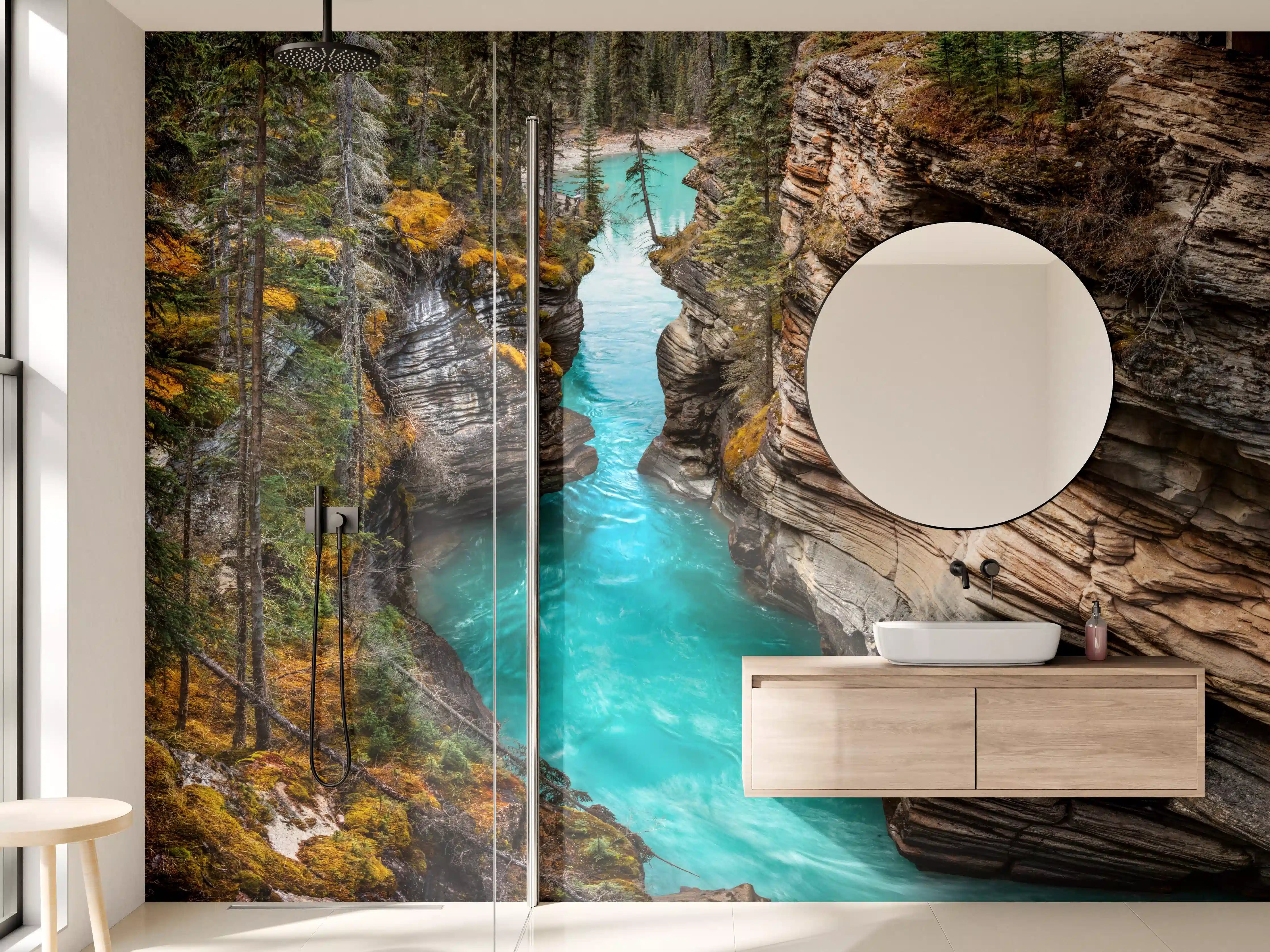 Wandverkleidung Bad - Athabasca Wasserfälle - Kanada