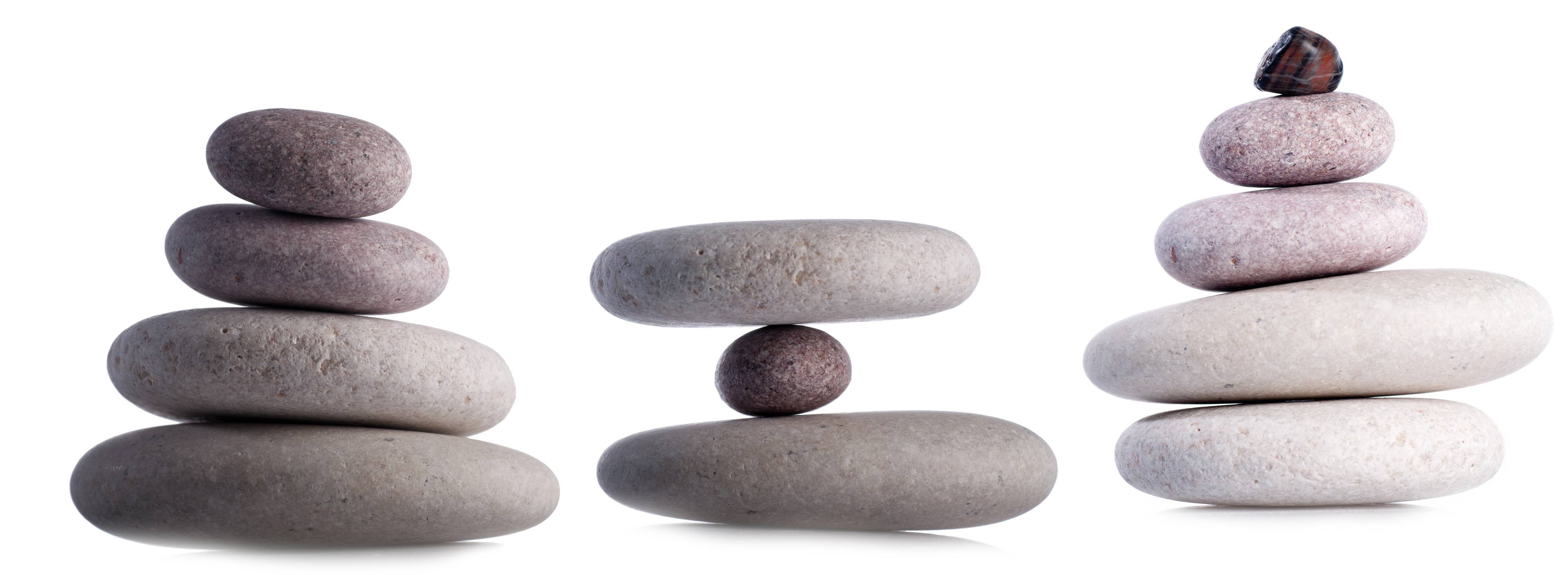 Wandverkleidung Bad-Ausgeglichene Steine-Serie im minimalistischen Design