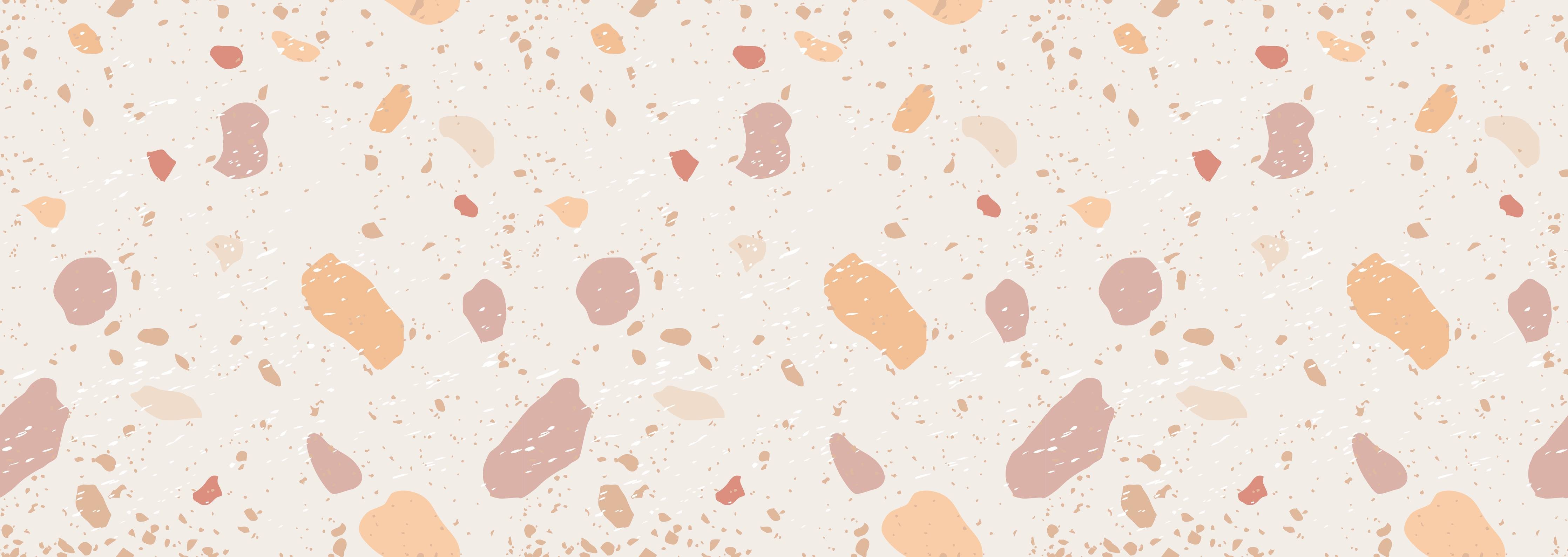 Wandverkleidung Bad-Beige Terrazzo-Design mit Pastellakzenten