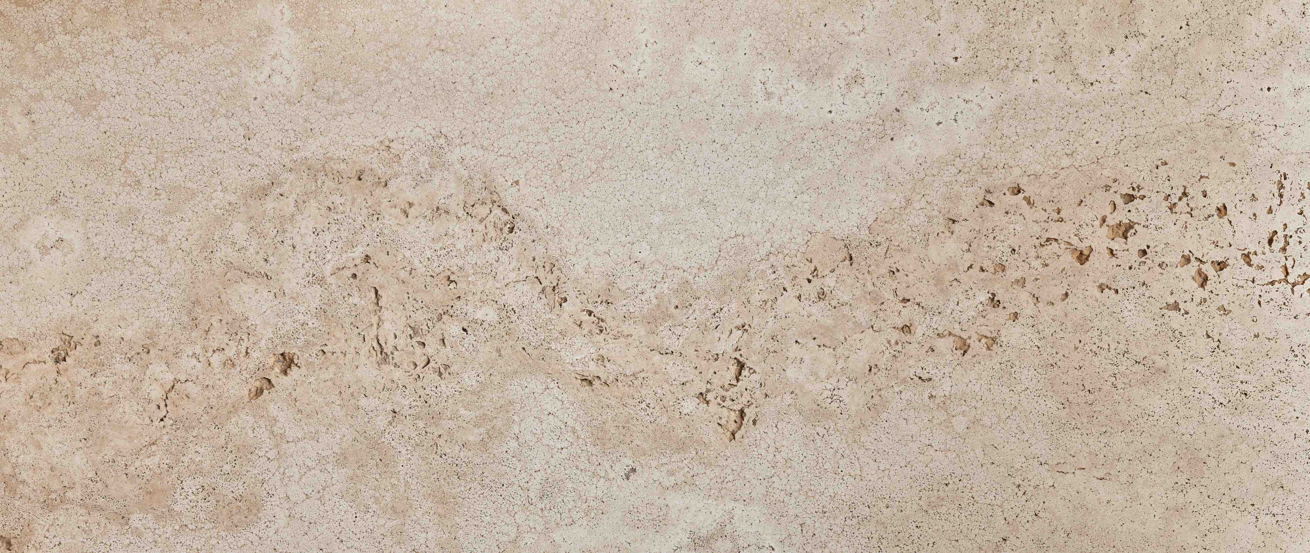 Wandverkleidung Bad-Beige Travertin-Optik mit heller Struktur