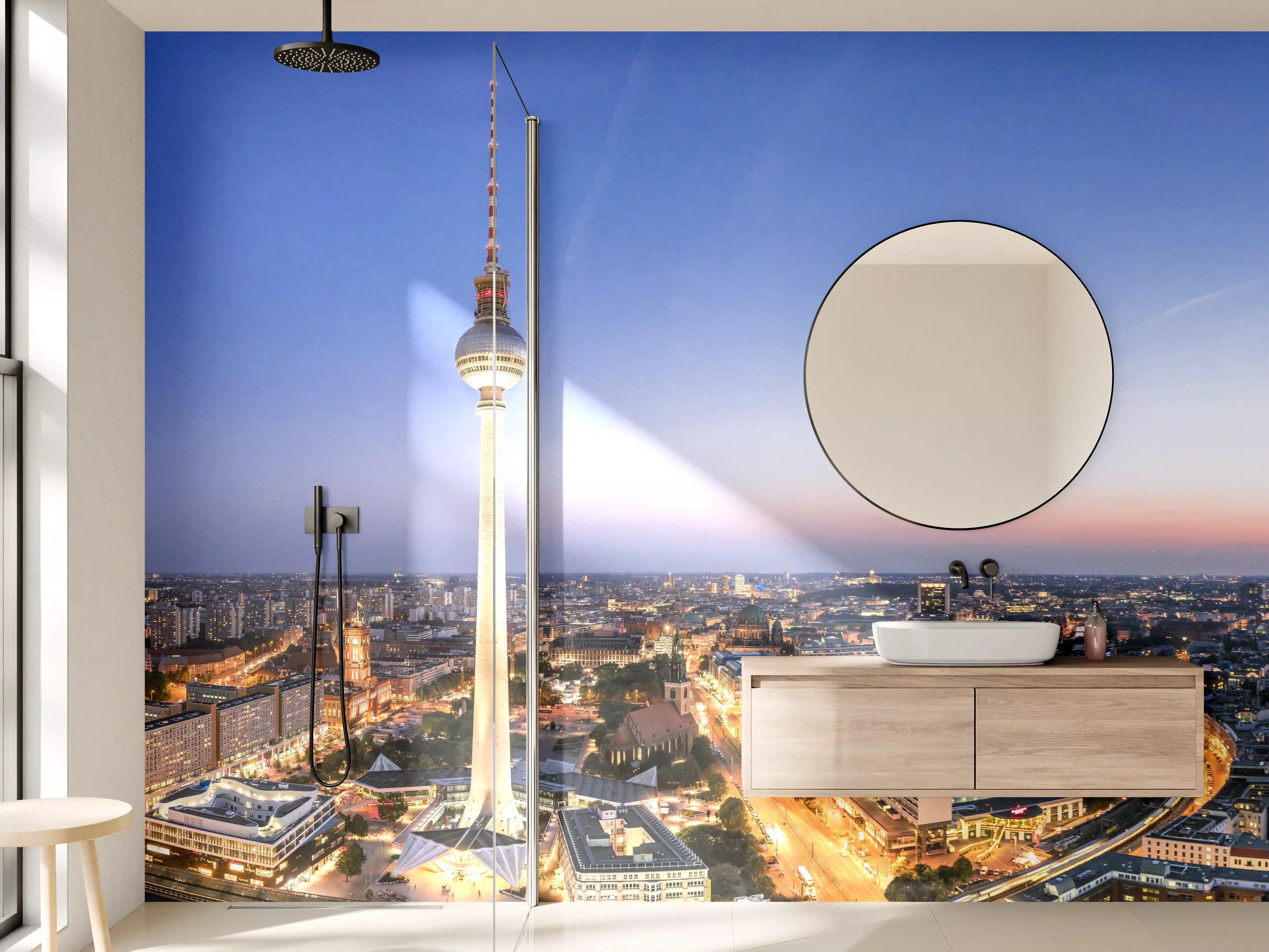 Wandverkleidung Bad - Berliner Fernsehturm