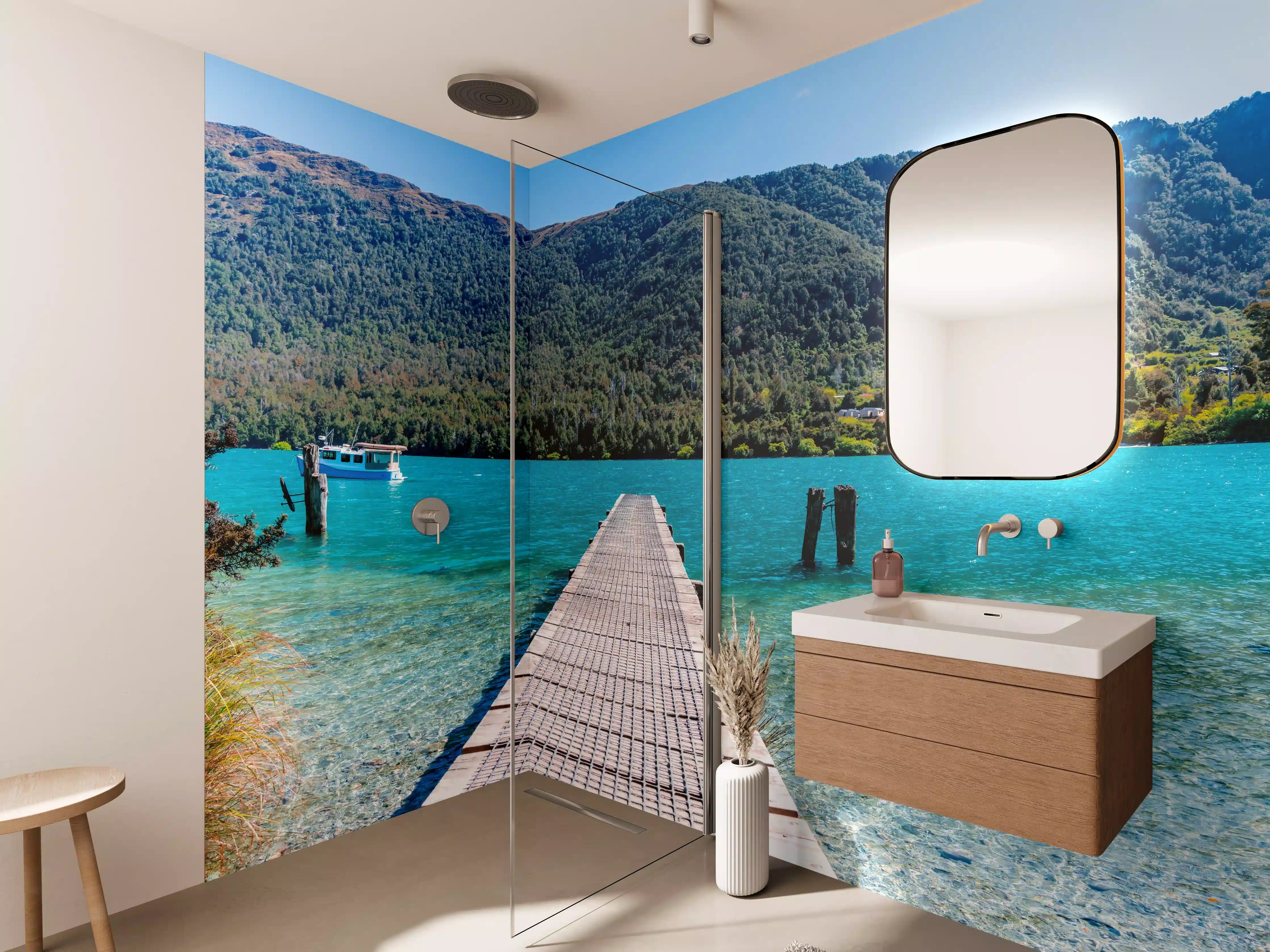 Wandverkleidung Bad - Bob's Cove Bucht in Neuseeland