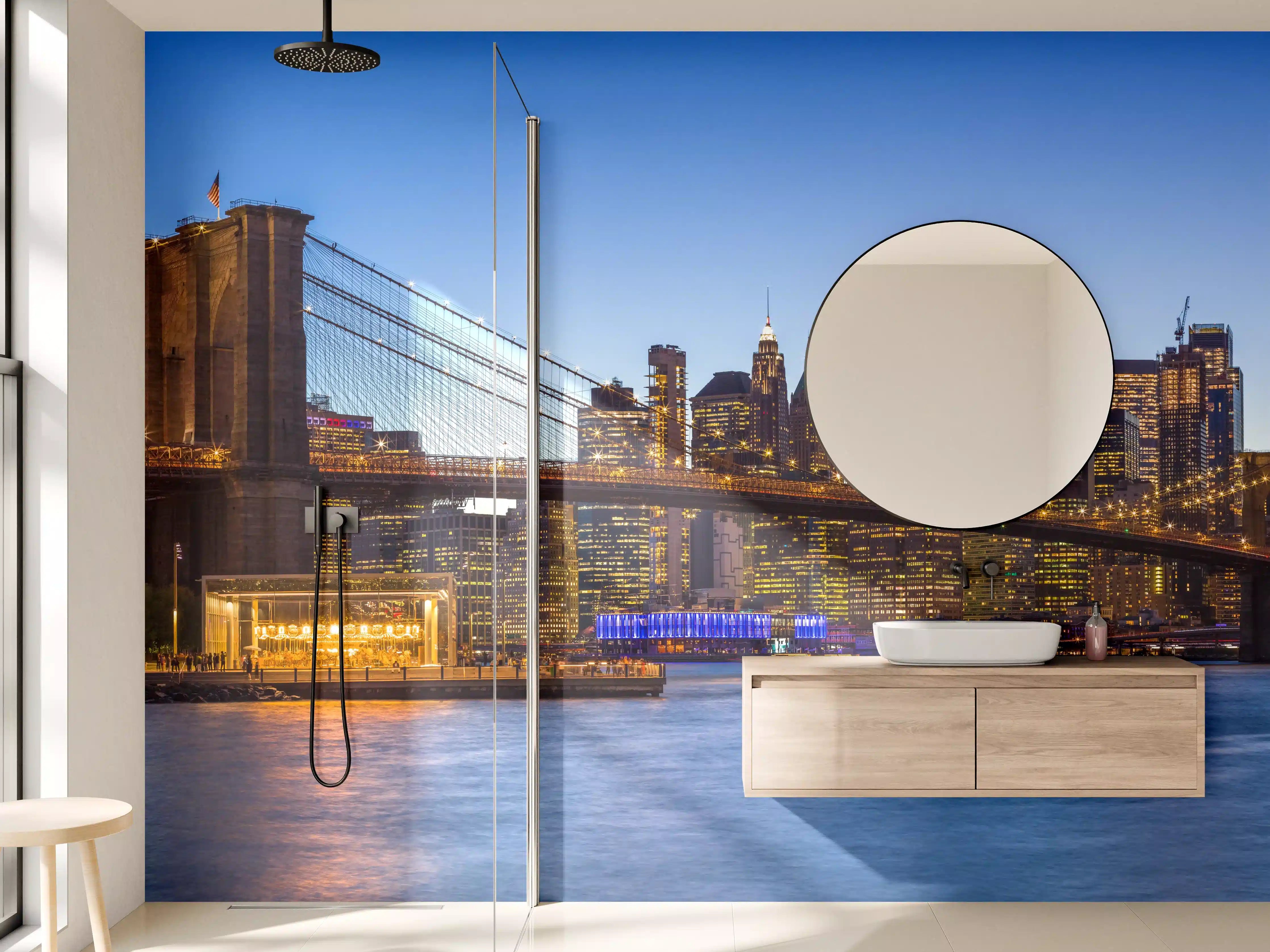 Wandverkleidung Bad - Brooklyn Bridge - New York City