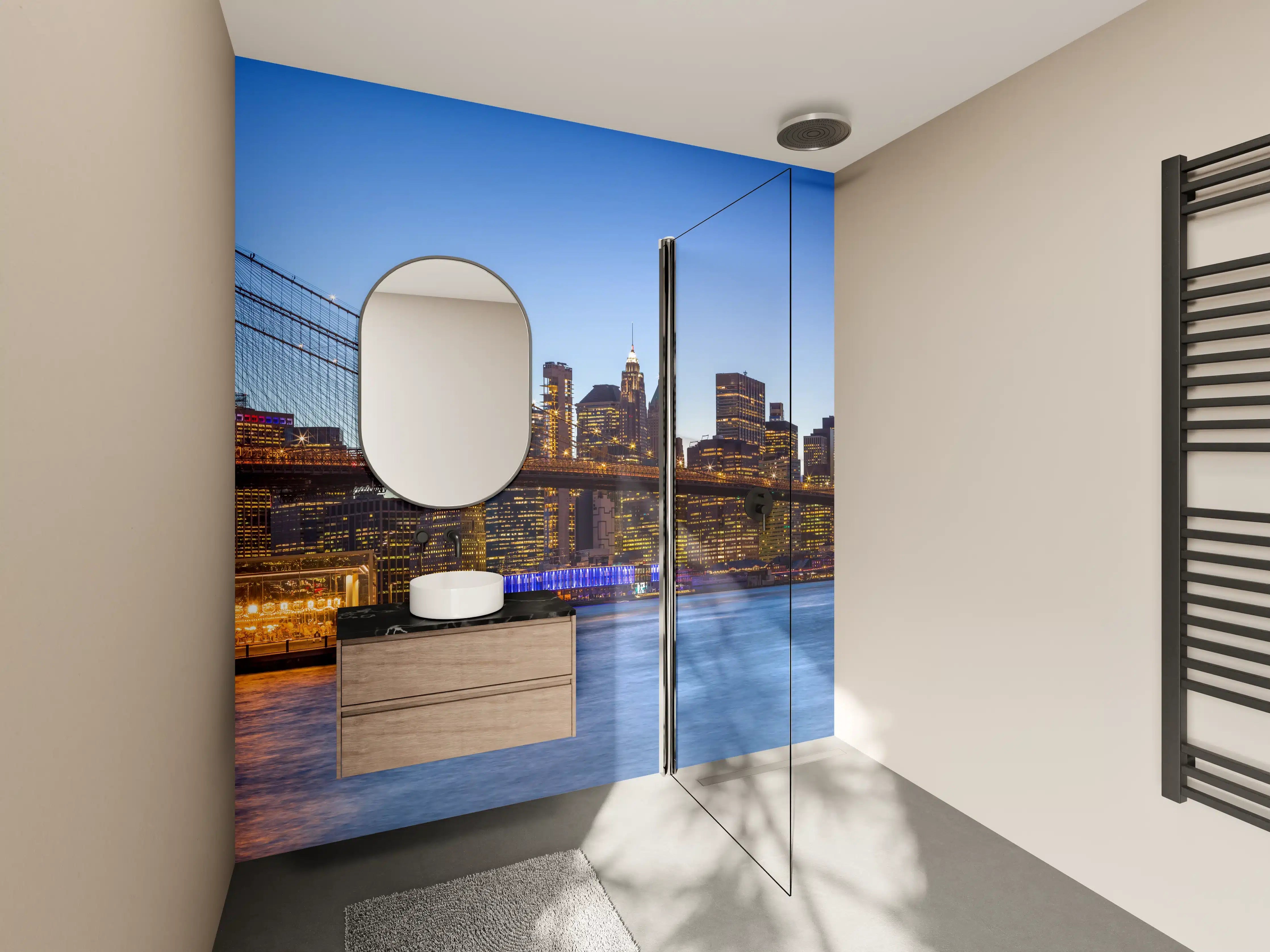 Wandverkleidung Bad - Brooklyn Bridge - New York City