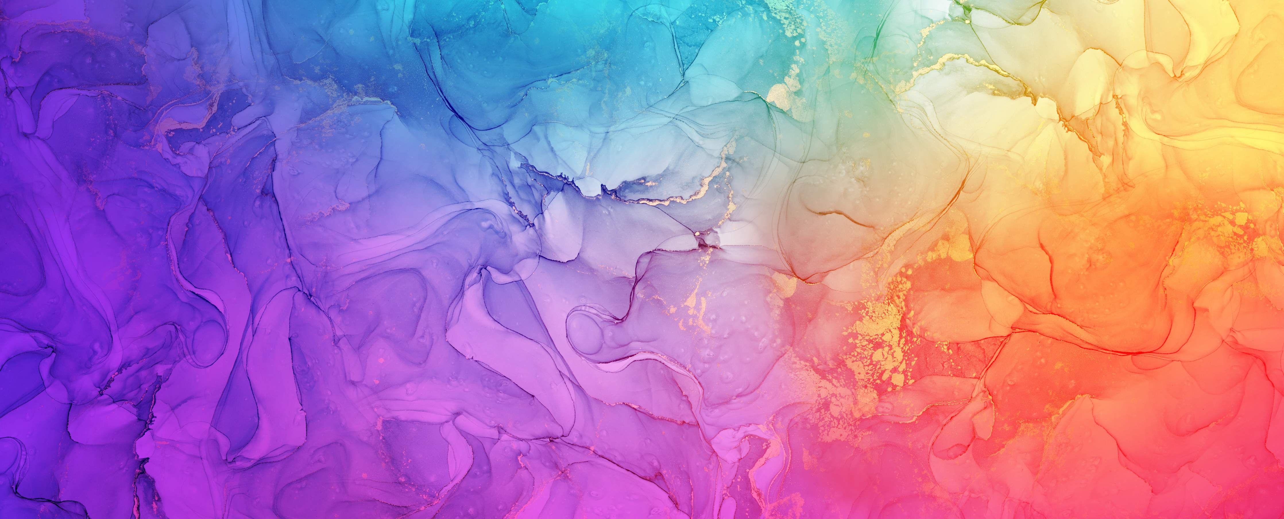 Wandverkleidung Bad-Bunte Aquarell-Textur in Regenbogenfarben
