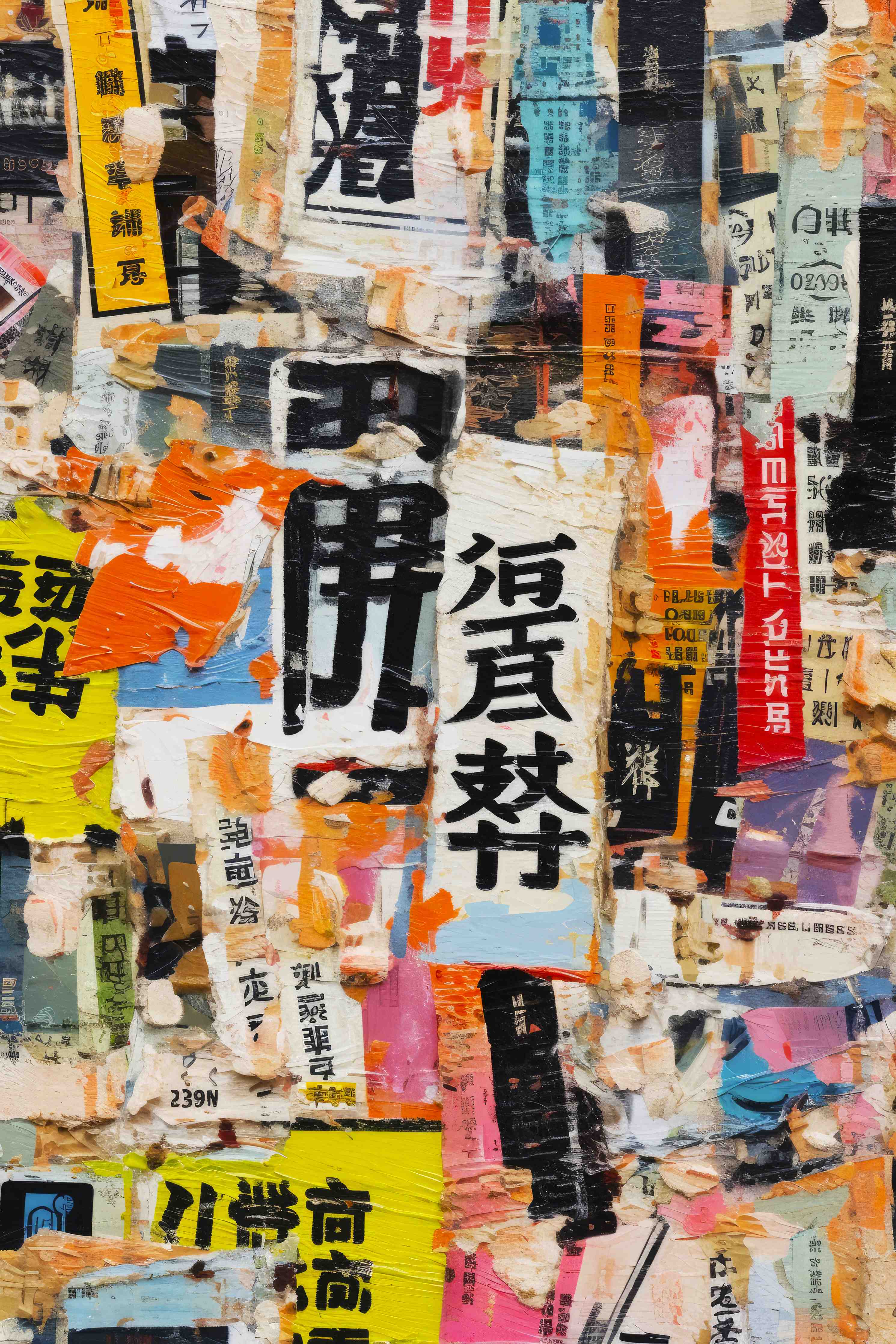 Wandverkleidung Bad-Bunte Urban-Collage Textur