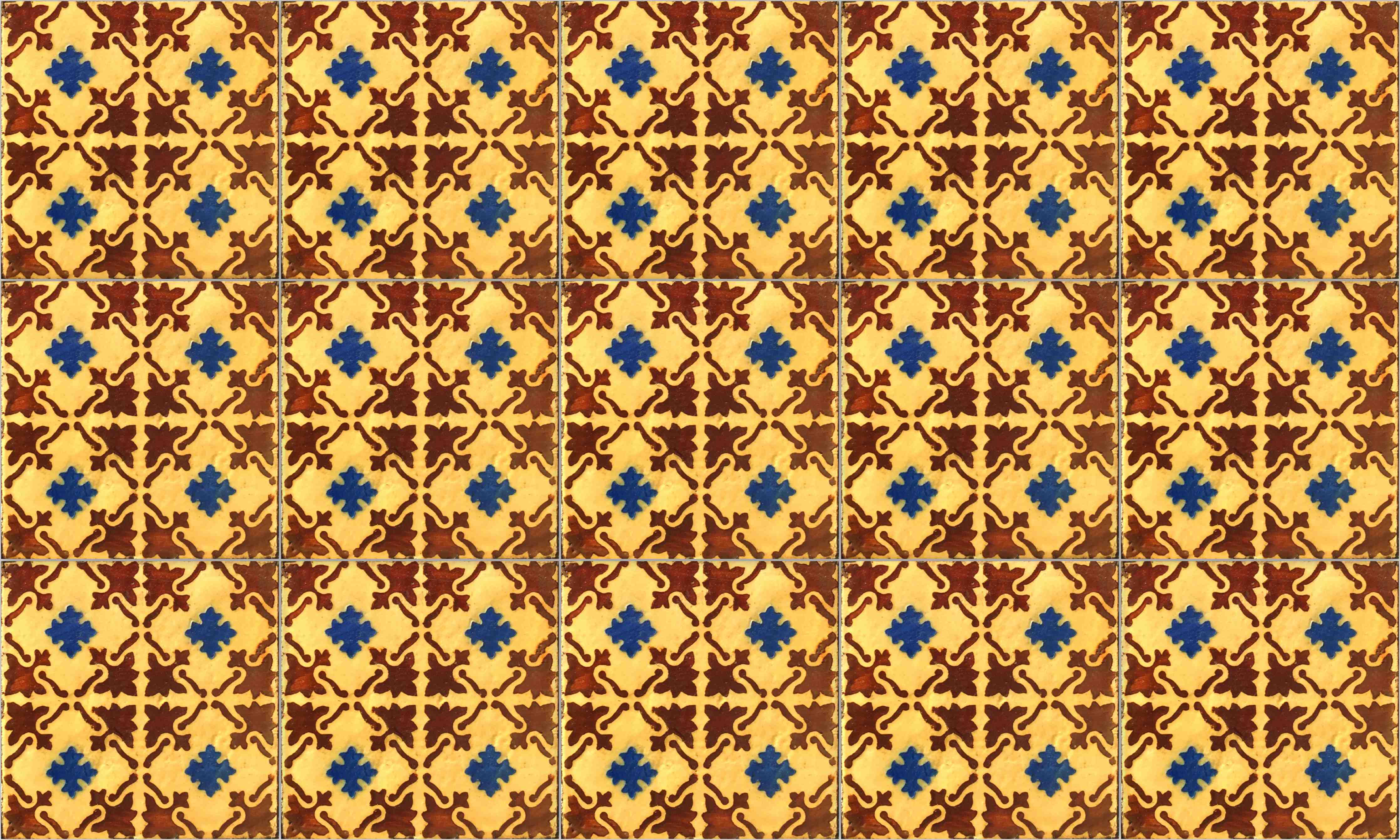 Wandverkleidung Bad-Bunte klassische Fliesenmuster