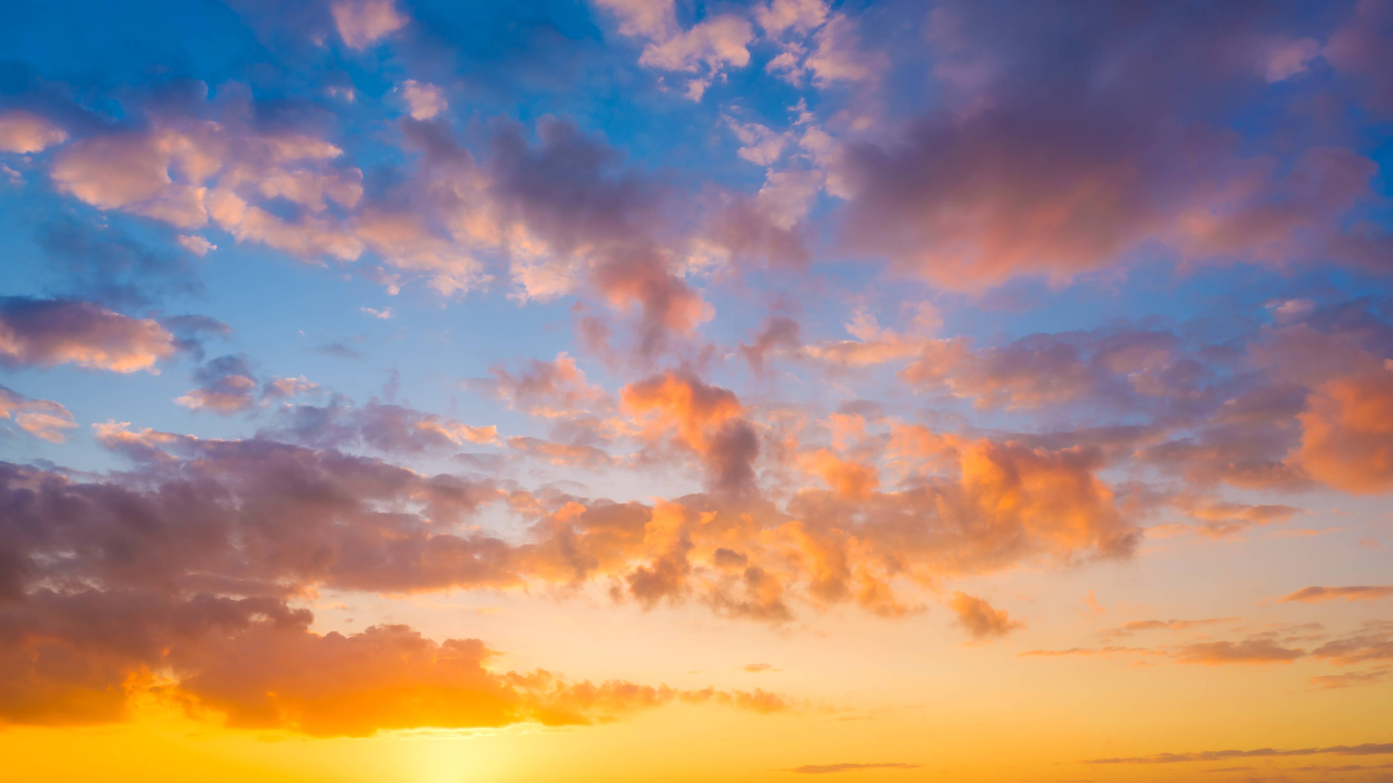 Wandverkleidung Bad-Bunter Himmel bei Sonnenuntergang