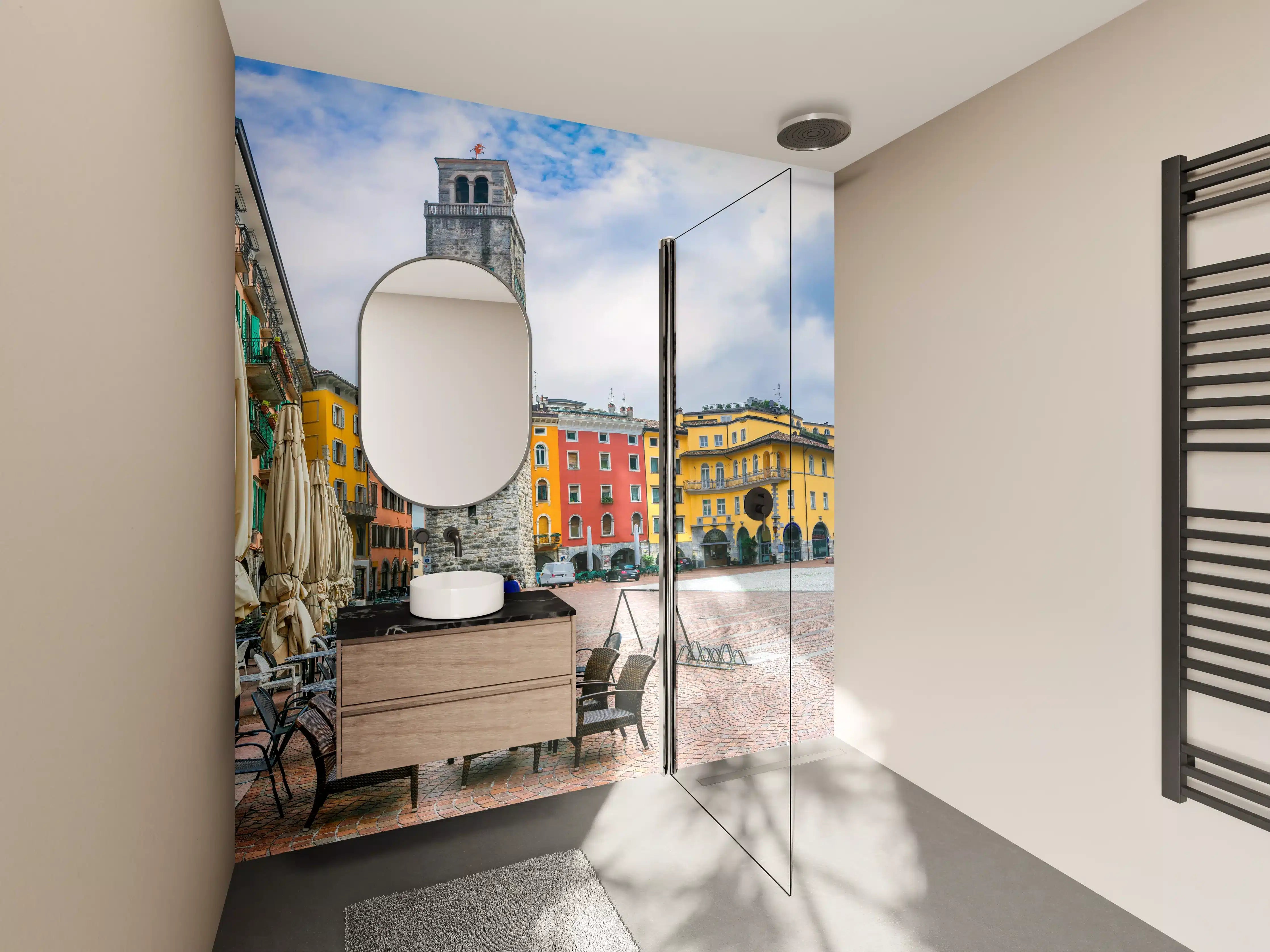 Wandverkleidung Bad - Charmante Stadt am Gardasee - Riva del Garda