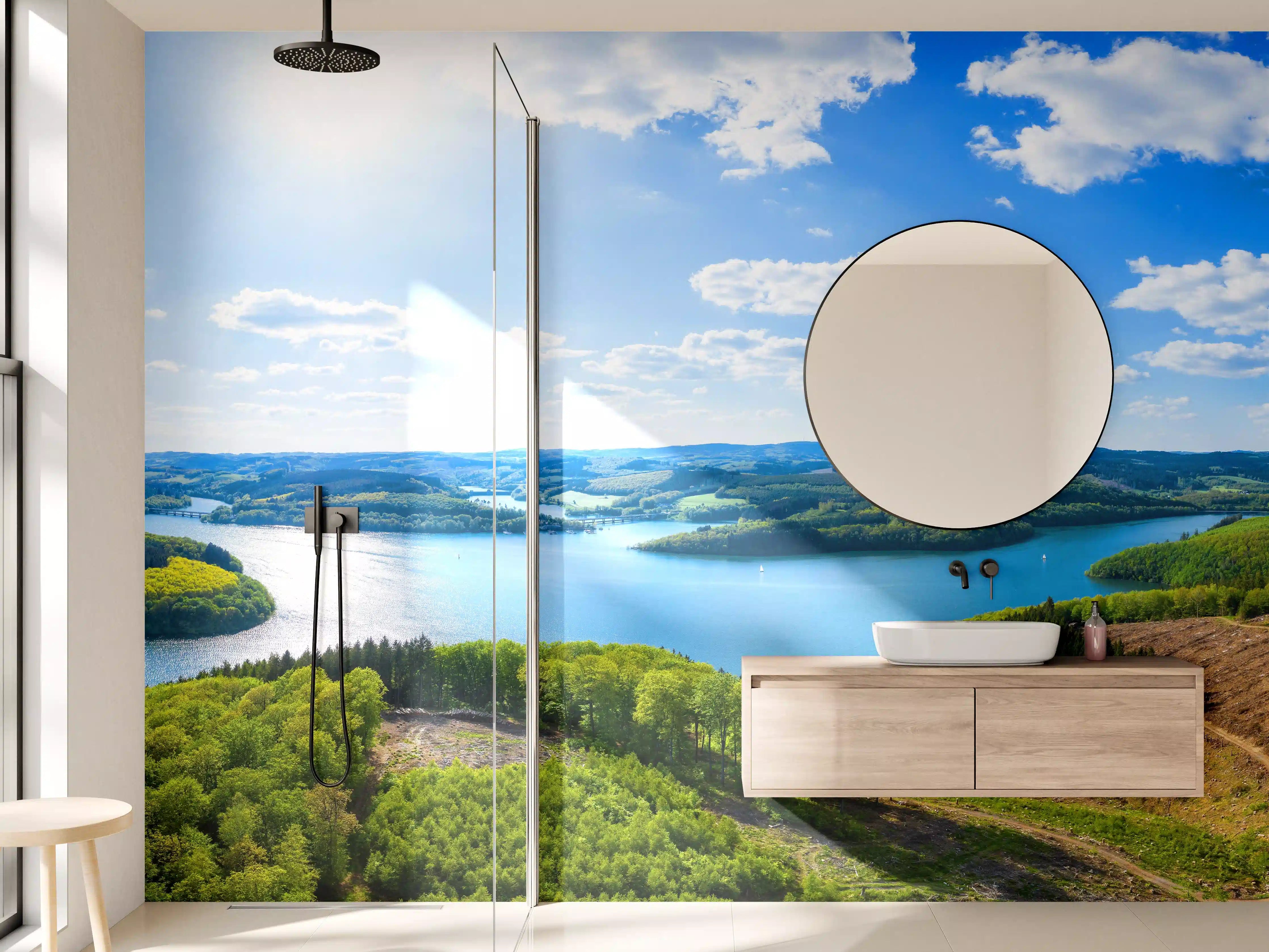 Wandverkleidung Bad - Der Bigge See im Frühling - Deutschland