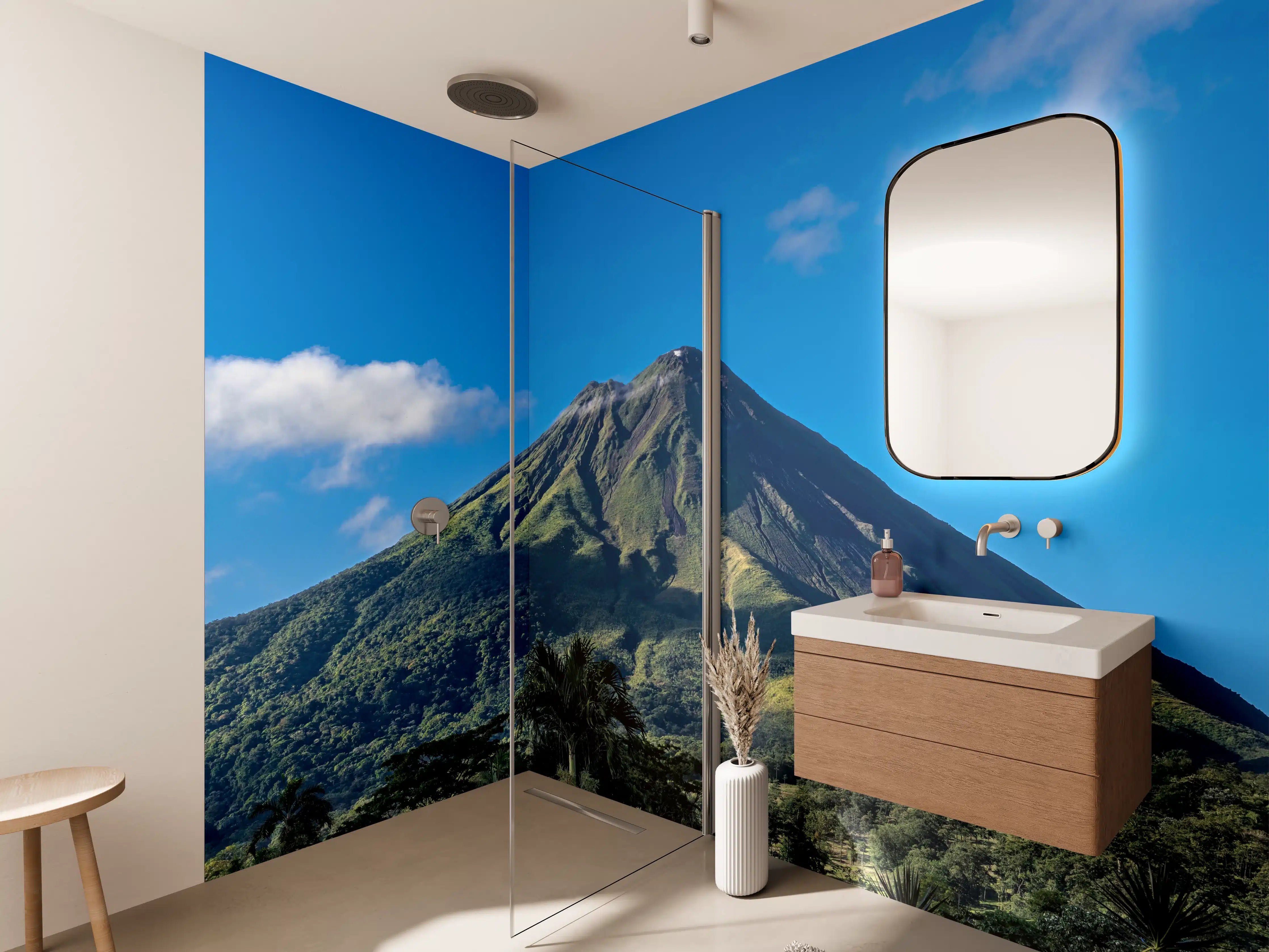 Wandverkleidung Bad - Der Vulkan Arenal - Costa Rica