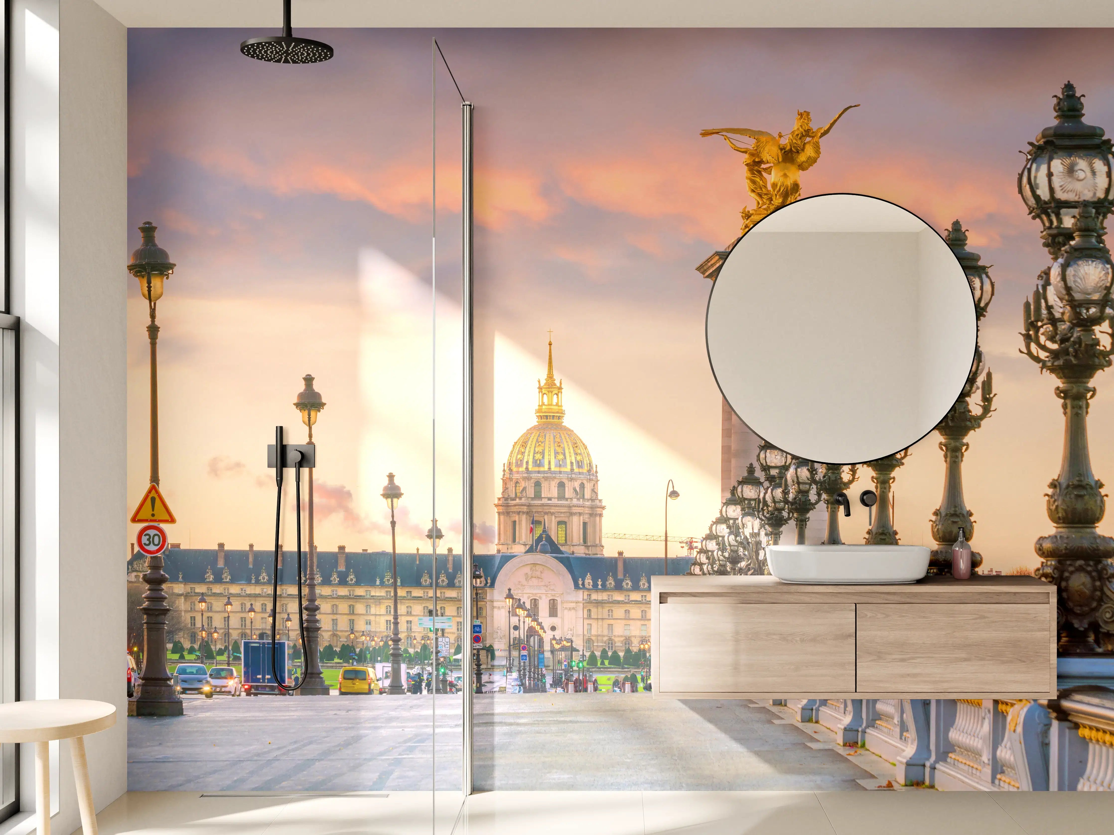 Wandverkleidung Bad - Die Pont Alexandre III Brücke über die Seine in Paris