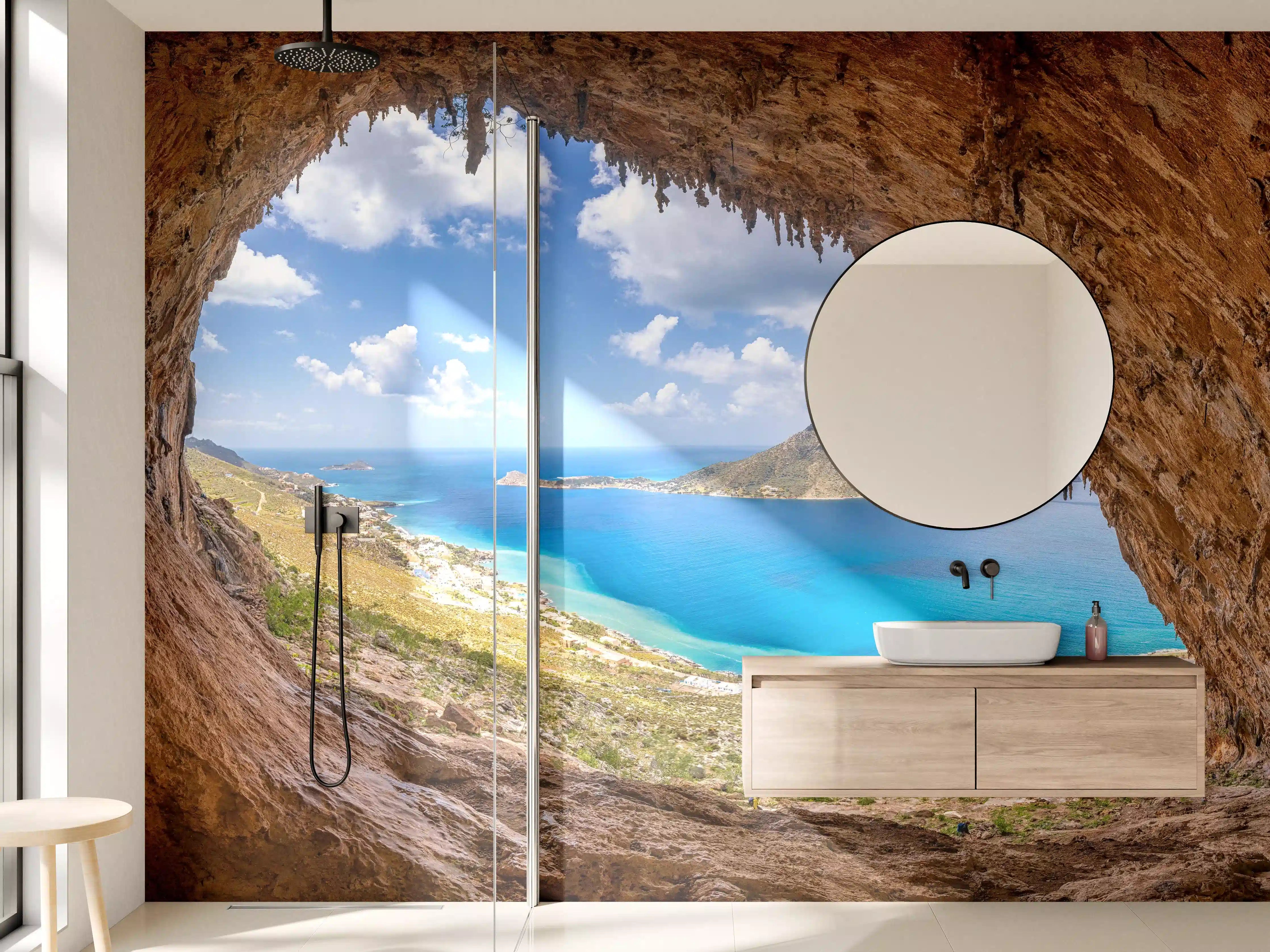 Wandverkleidung Bad - Die berühmte Grande Grotta mit Blick aufs Meer