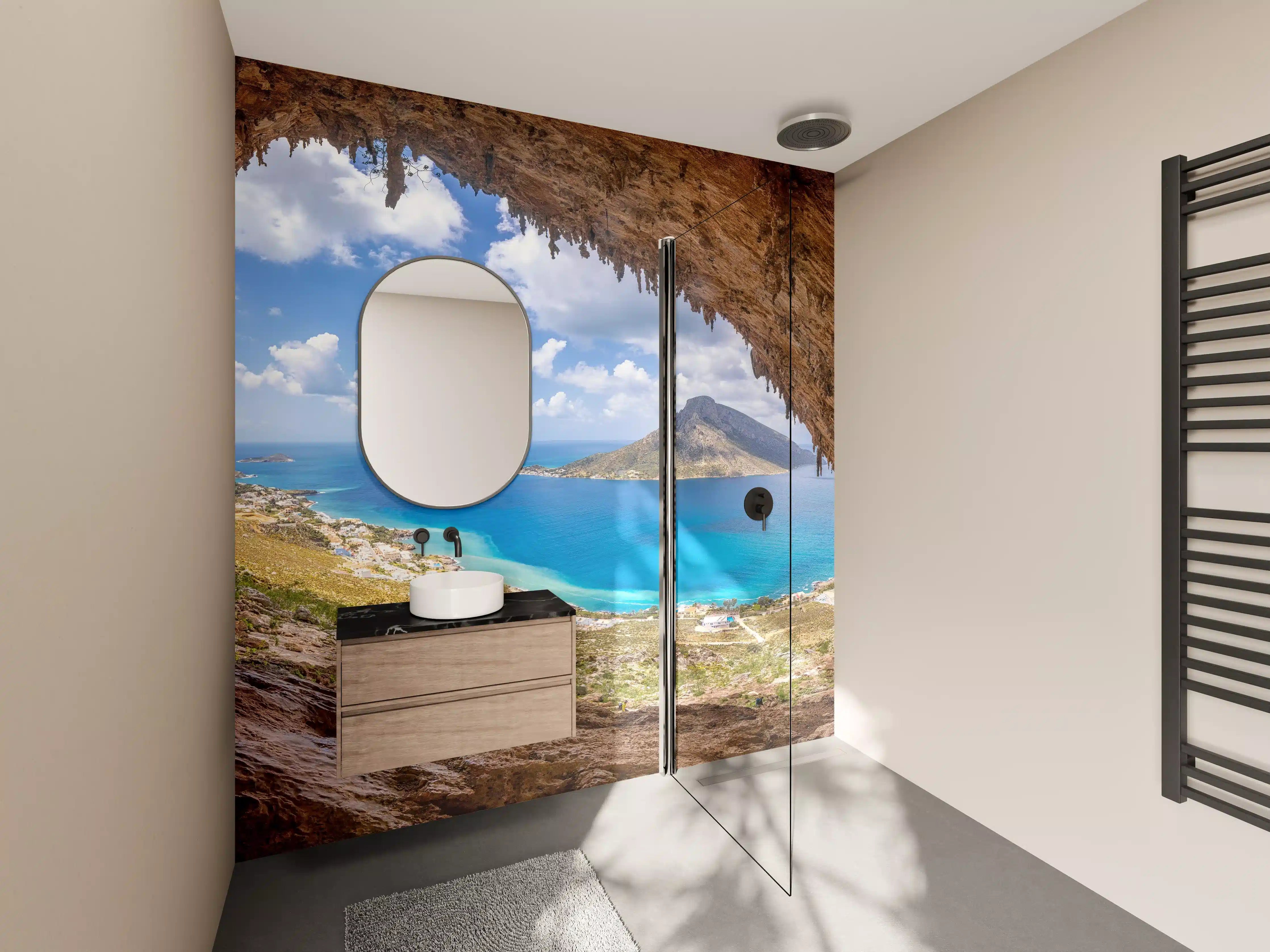 Wandverkleidung Bad - Die berühmte Grande Grotta mit Blick aufs Meer