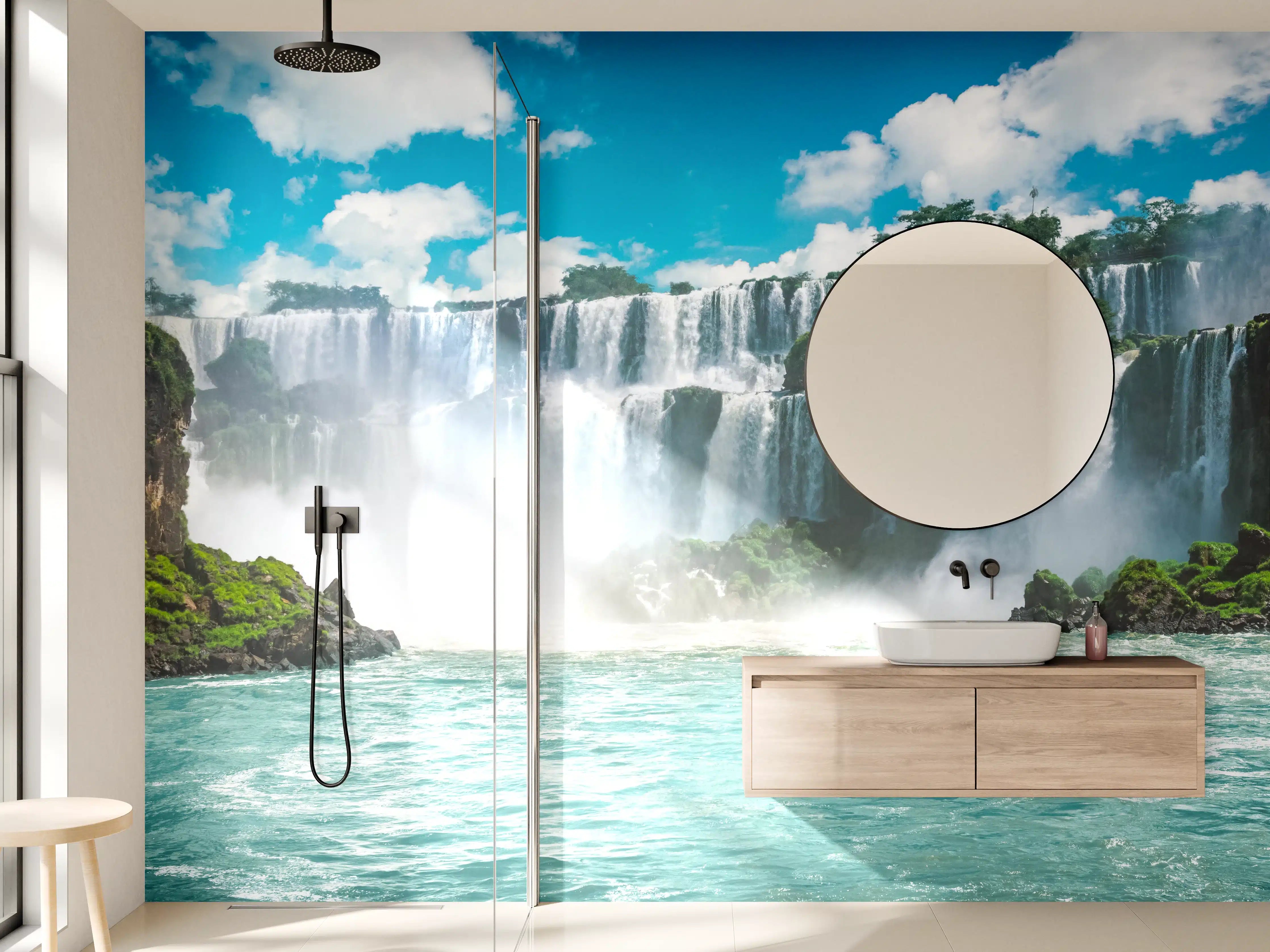 Wandverkleidung Bad - Die erstaunlichen Iguazu-Wasserfälle in Brasilien