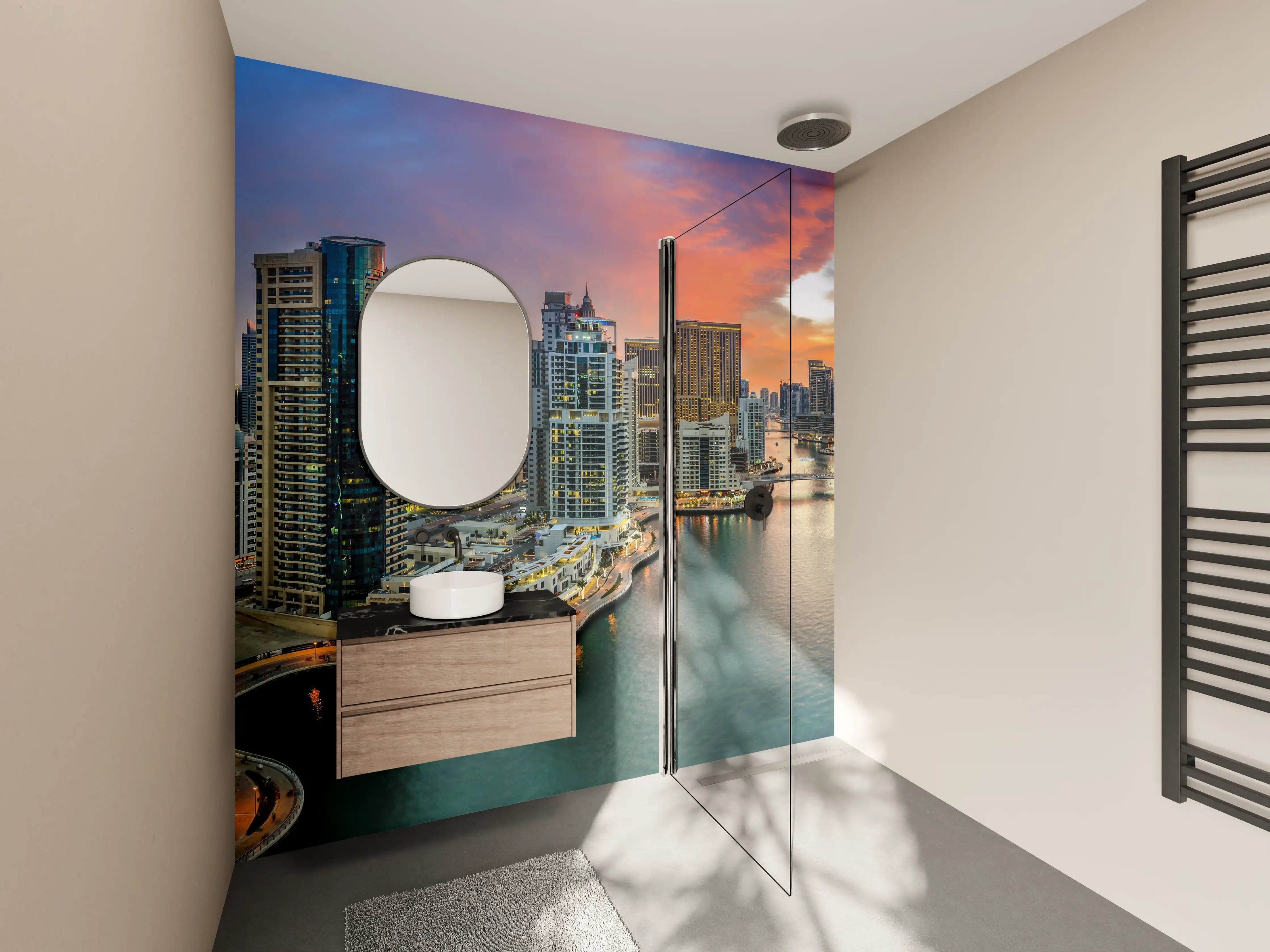Wandverkleidung Bad - Dubai Yachthafen