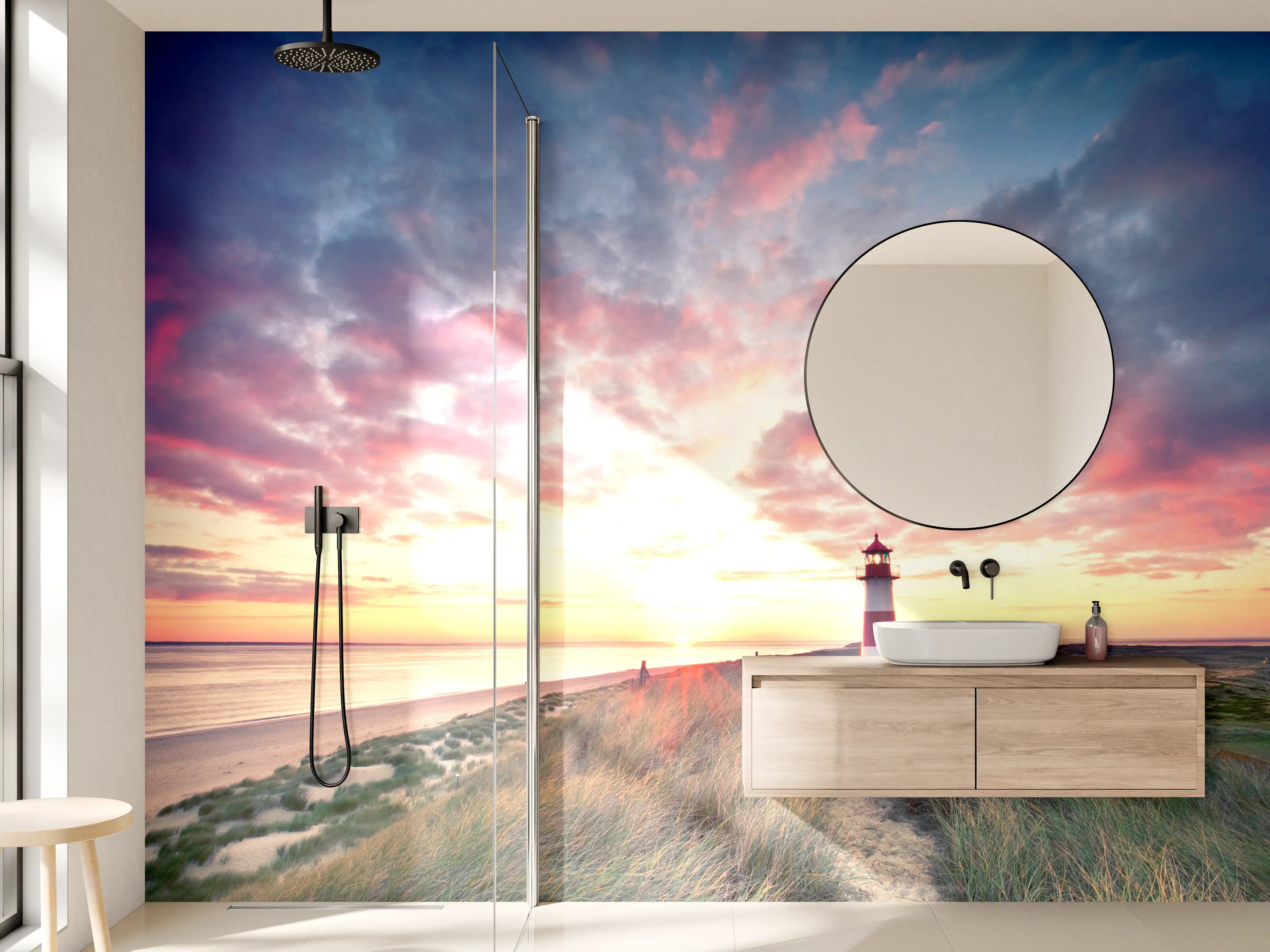 Wandverkleidung Bad - Dünen am Leuchtturm - Sylt