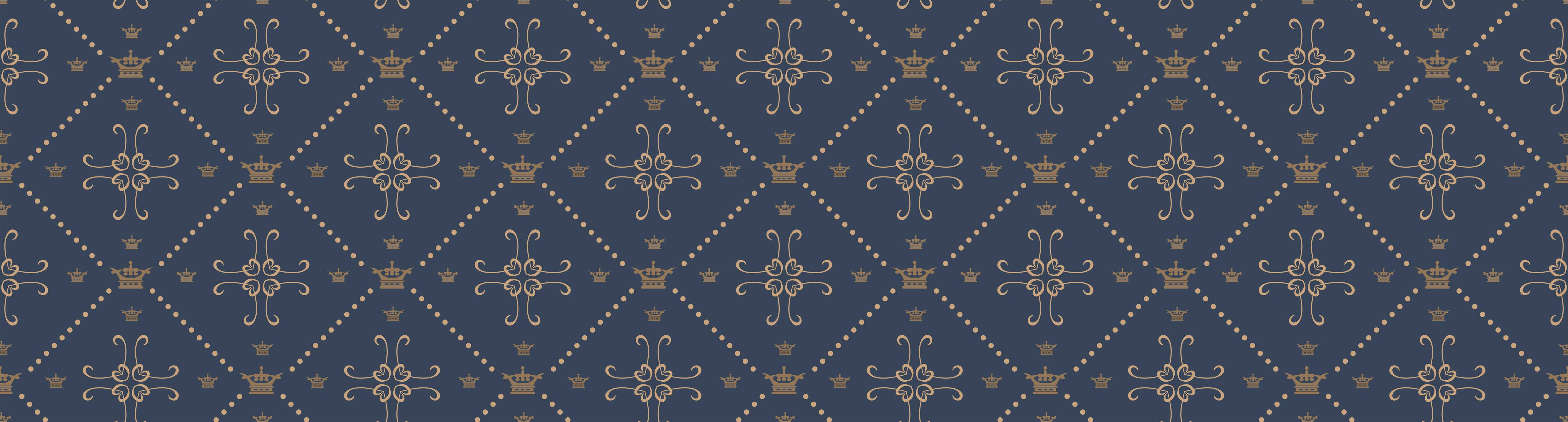 Wandverkleidung Bad-Dunkelblaues Musterdesign mit stilvollen Motiven