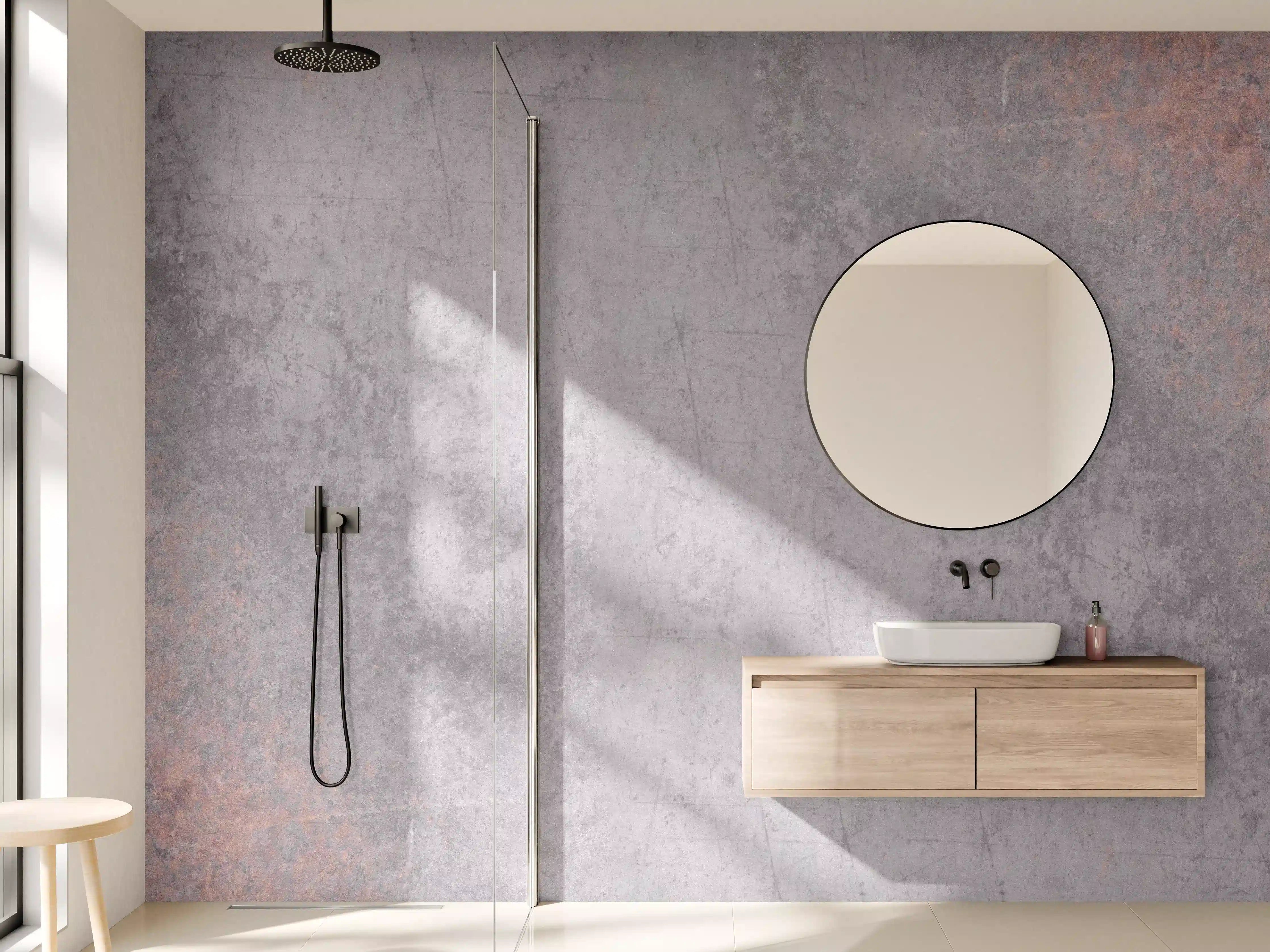 Wandverkleidung Bad - Dunklen Metall Steinhintergrund