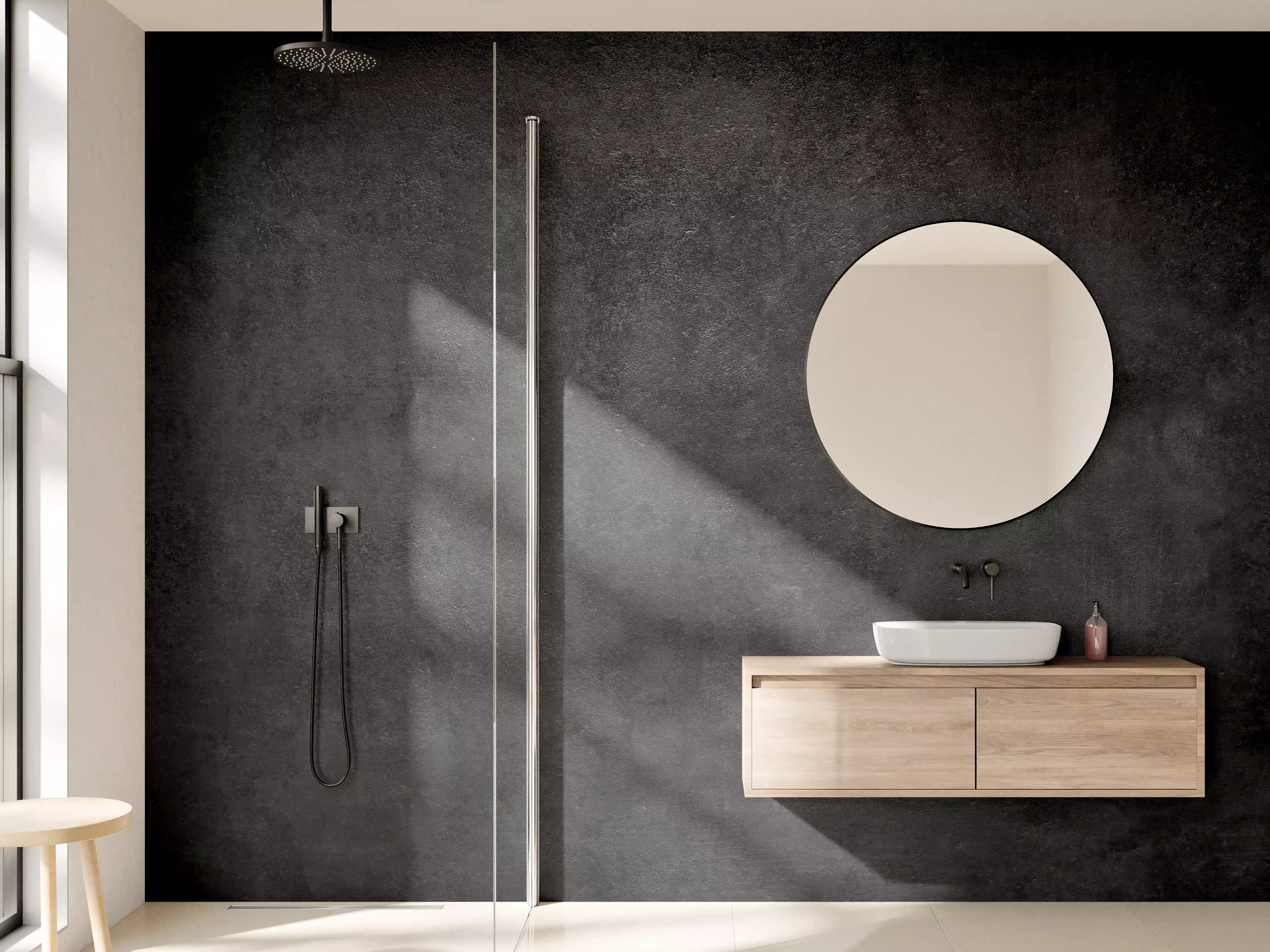 Wandverkleidung Bad - Dunkler Schiefer Textur