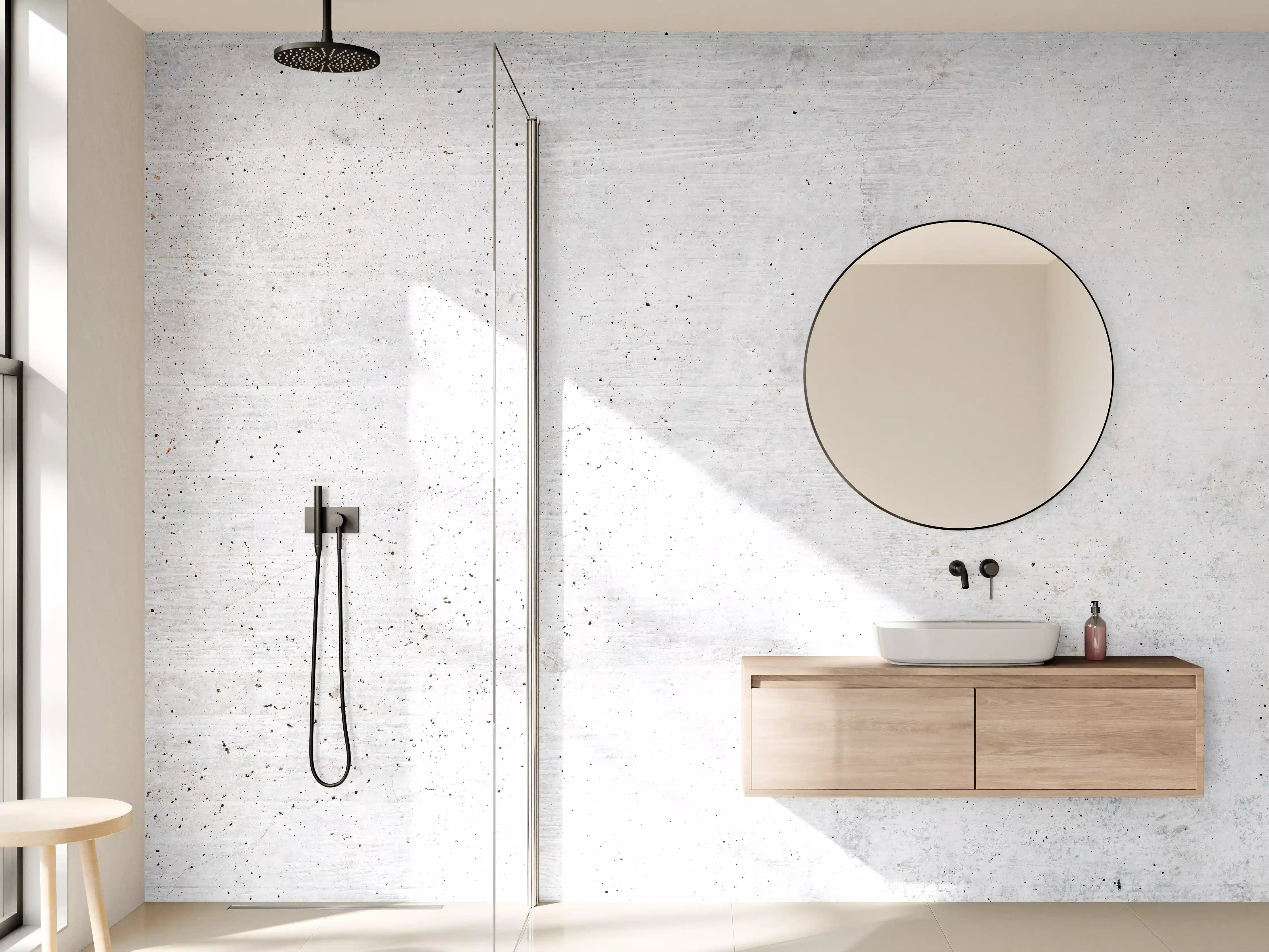 Wandverkleidung Bad - Einfache Textur einer weißen Wand