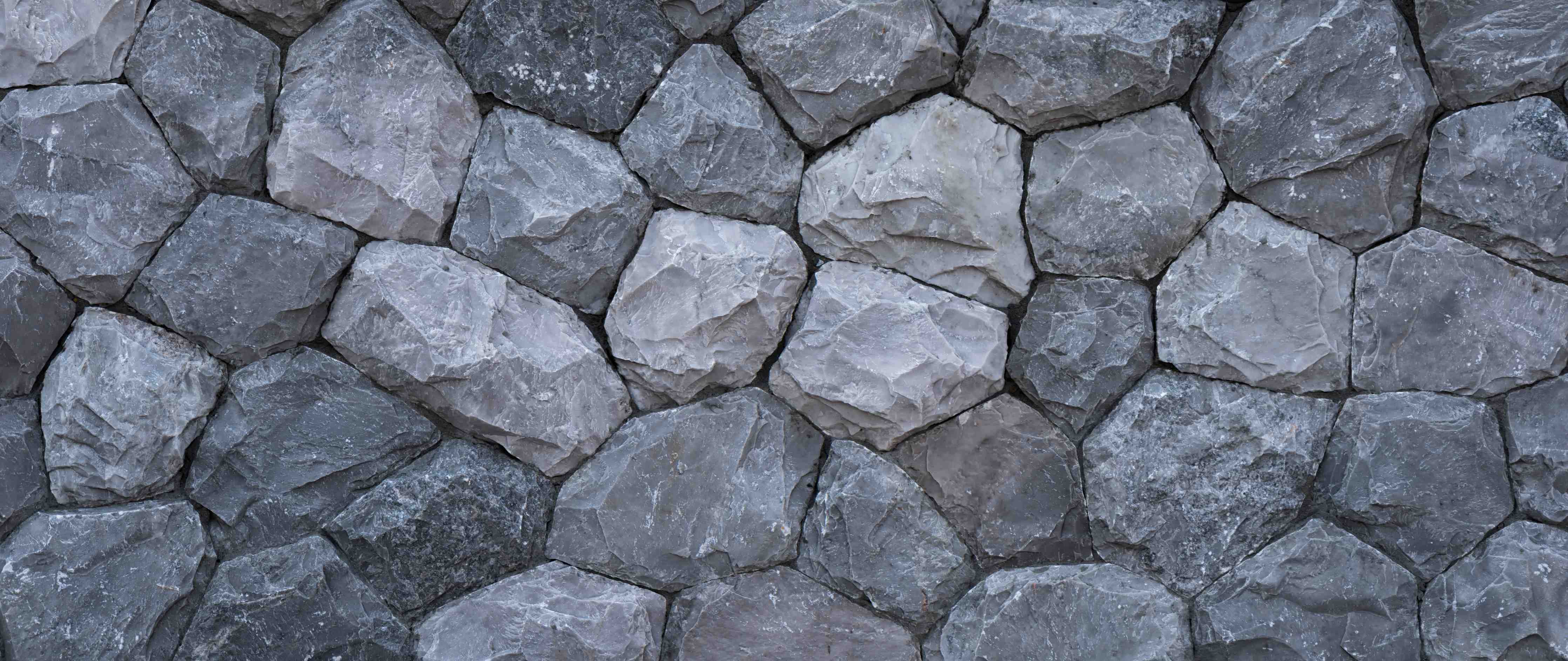 Wandverkleidung Bad-Elegante Graugranit-Mauer