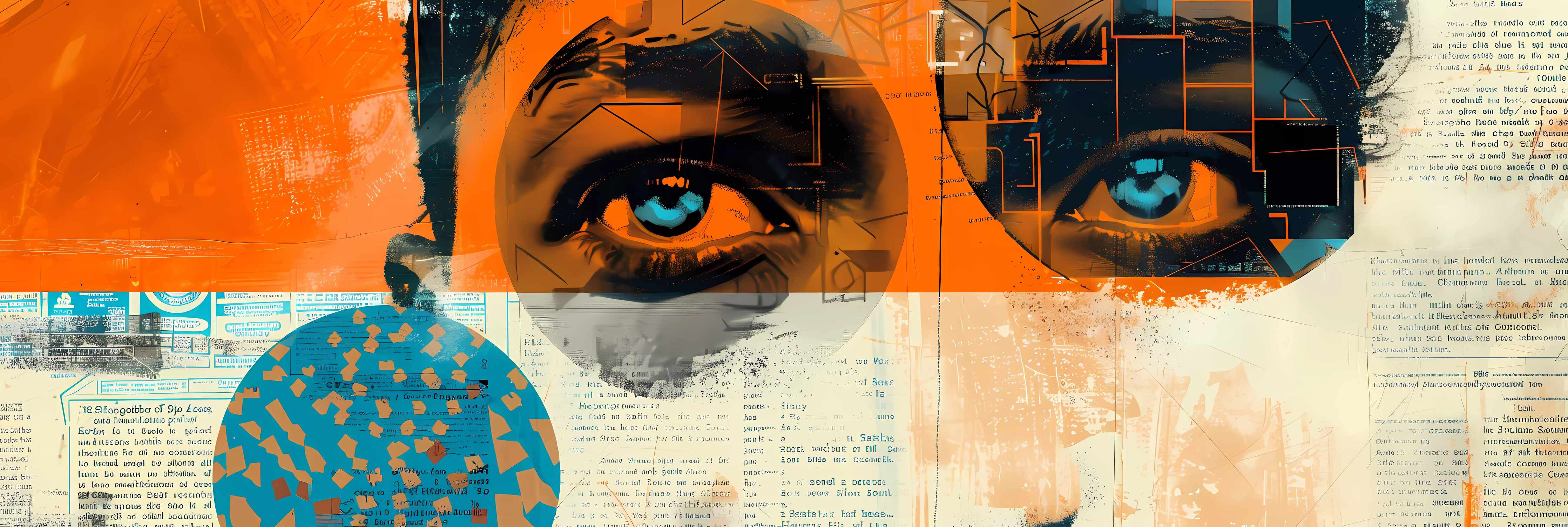 Wandverkleidung Bad-Faszinierende digitale Kunst mit blauen Augen