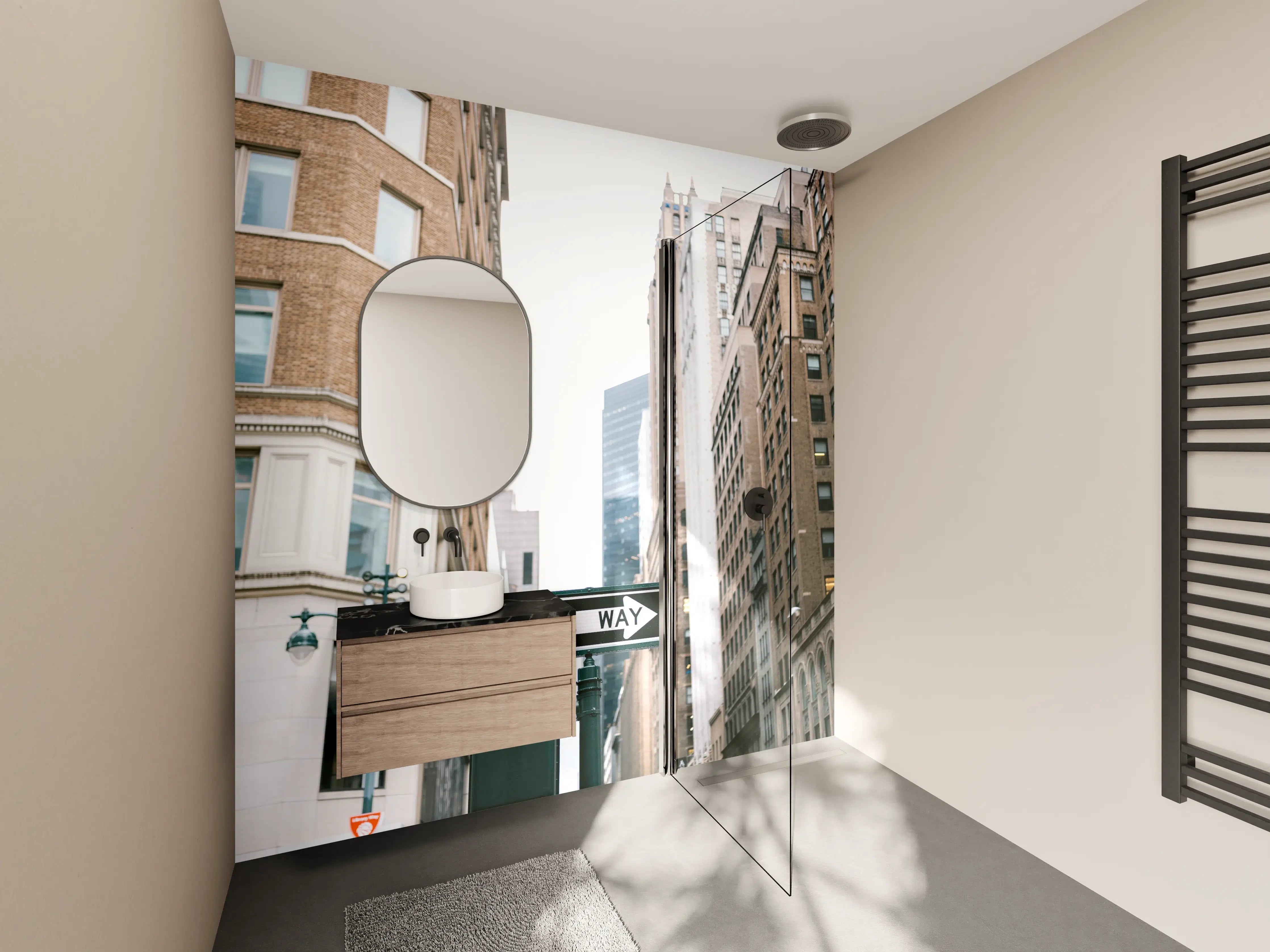 Wandverkleidung Bad - Fifth Avenue Schilder