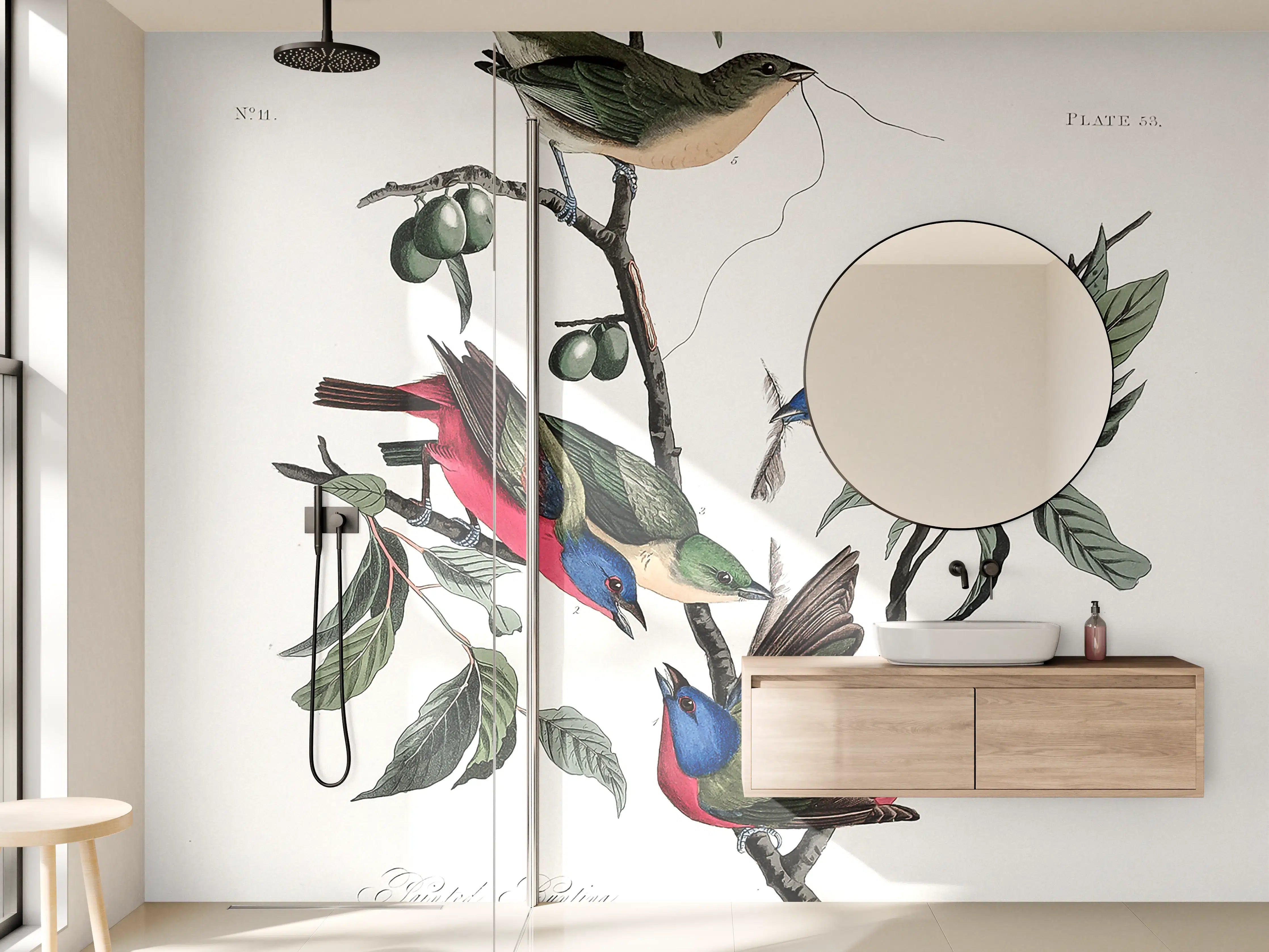 Wandverkleidung Bad - Fink Portrait - John James Audubon