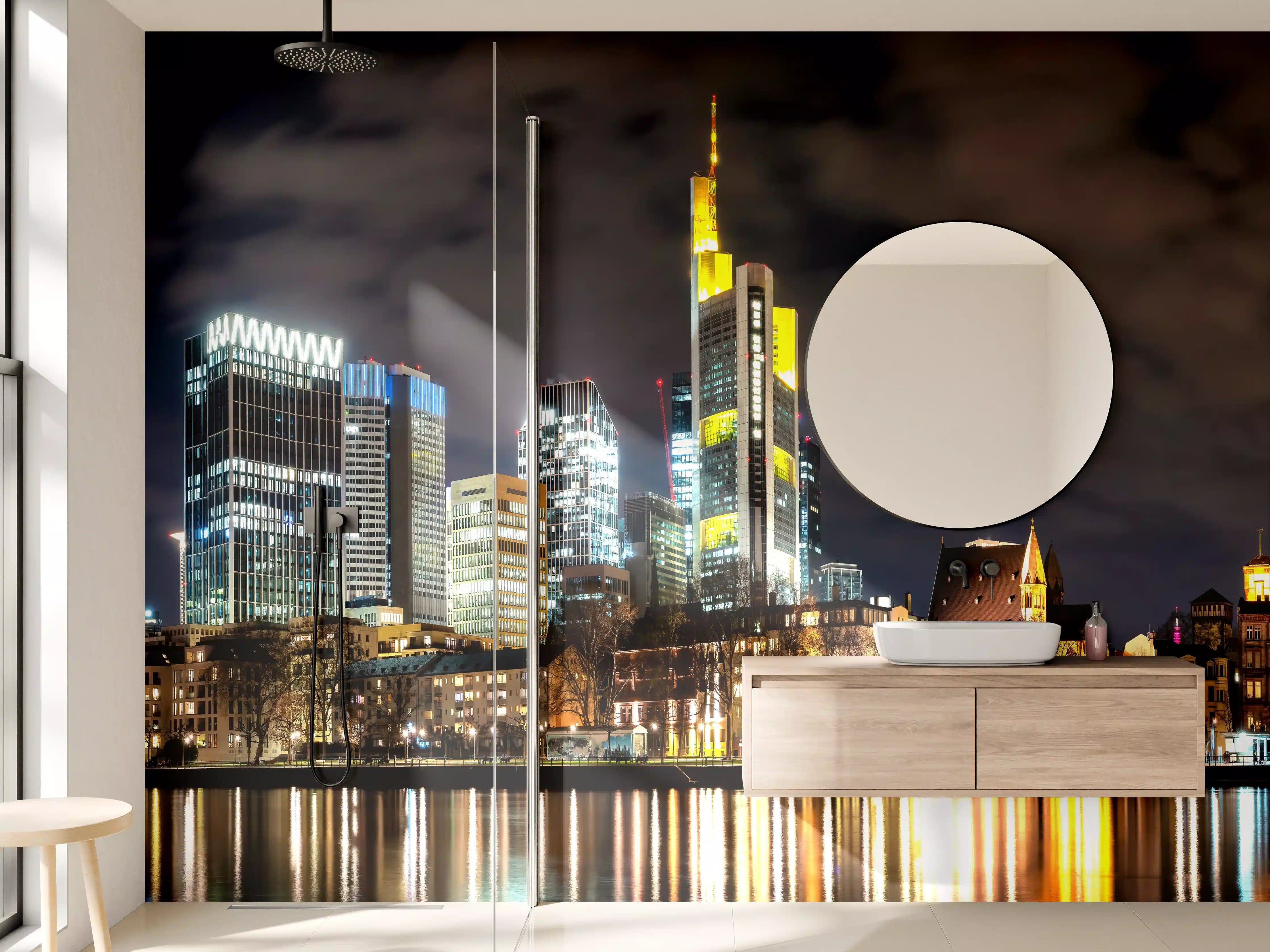 Wandverkleidung Bad - Frankfurt Nachtportrait